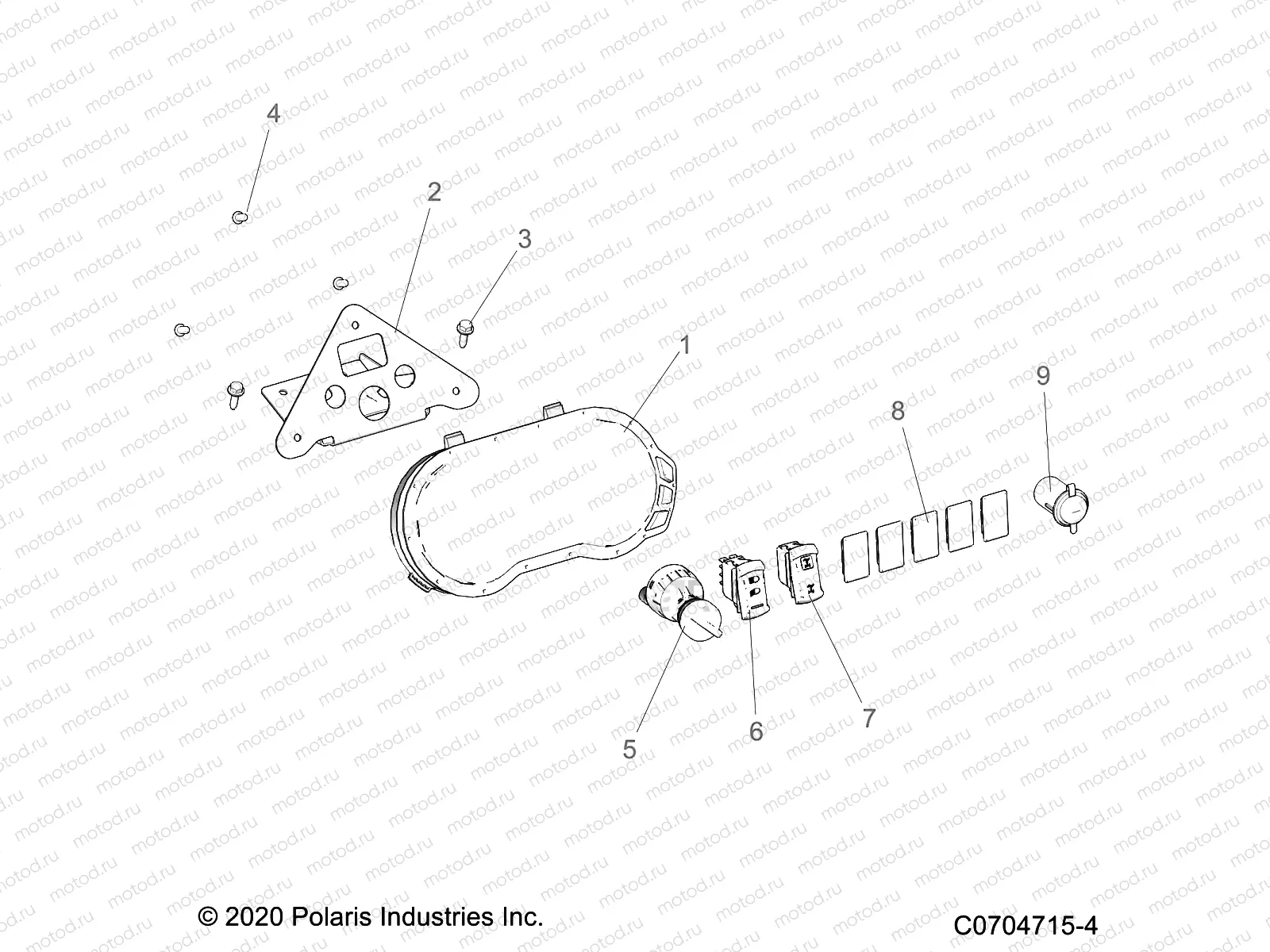 ELECTRICAL | ELECTRICAL, DASH INSTRUMENTS AND CONTROLS - Z21A5A87B2/P87B5/K87B4/SA87B2(C701024-2)