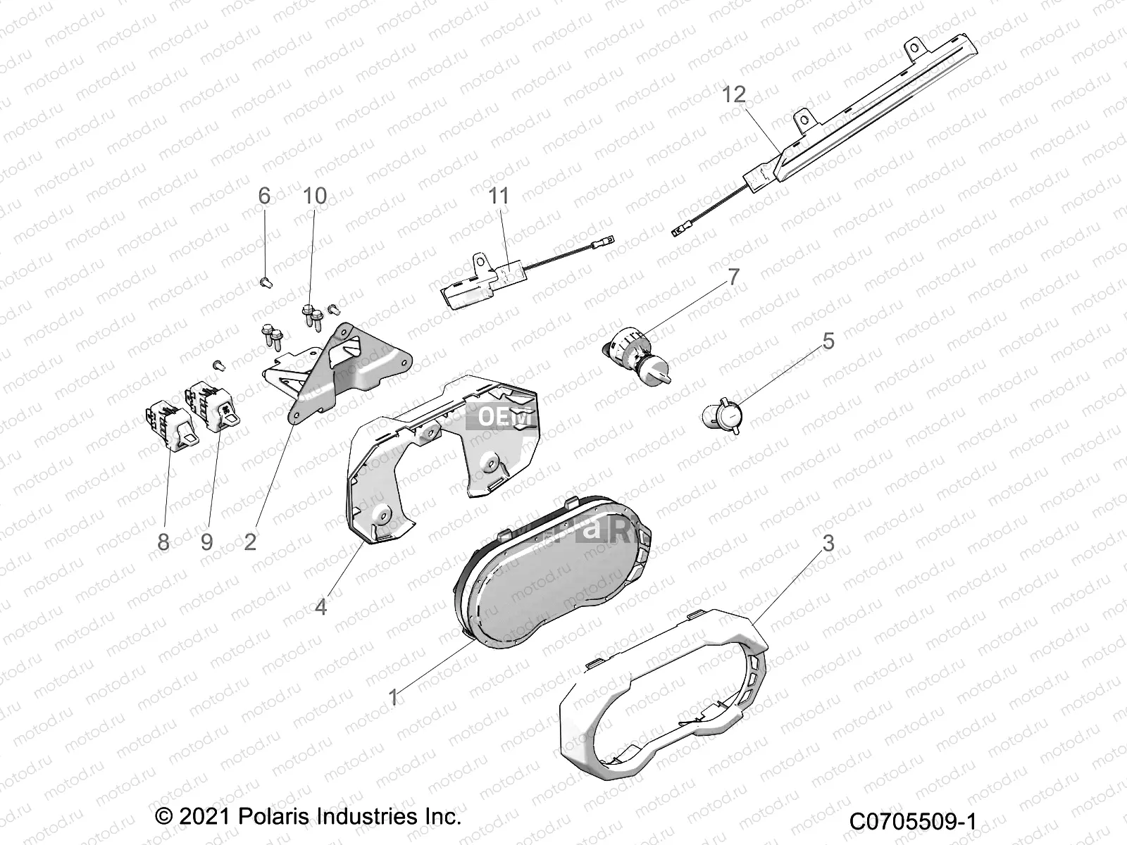 ELECTRICAL | ELECTRICAL, DASH INSTRUMENTS AND CONTROLS - Z21RAU92AN/BN (C0705509-1)