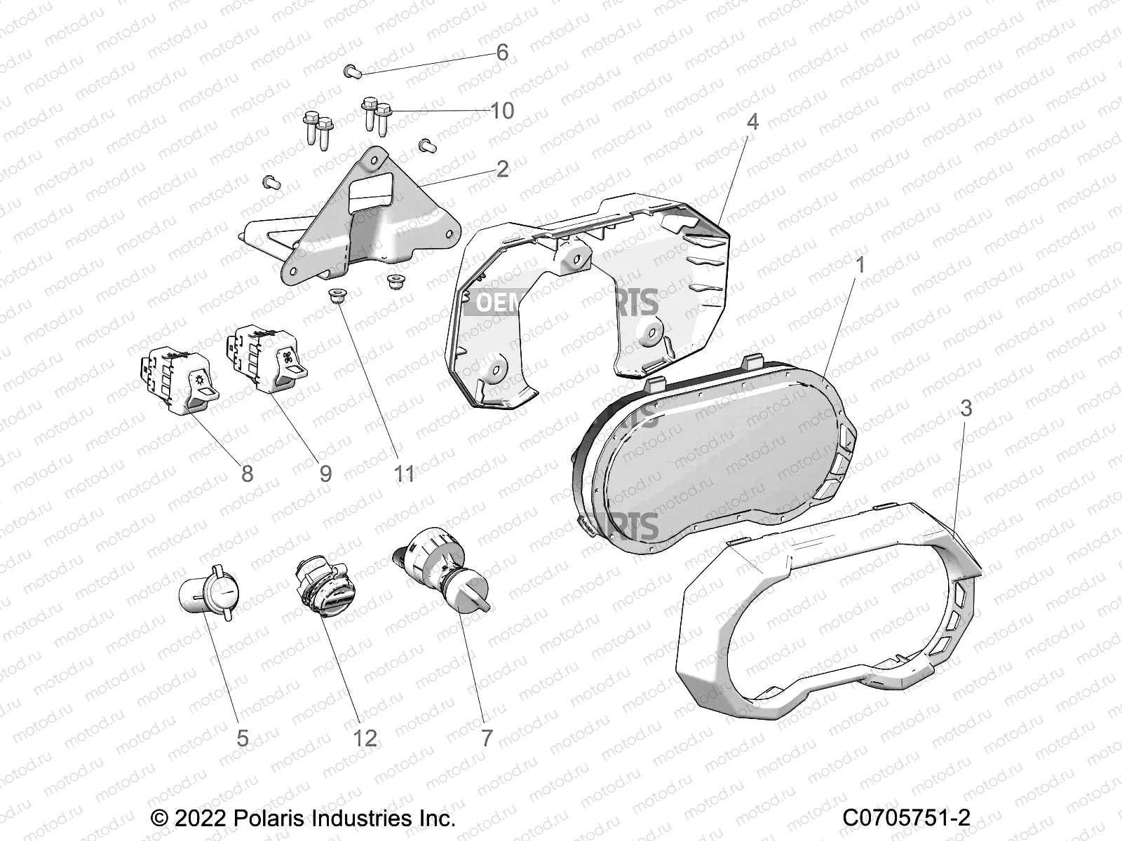 ELECTRICAL | ELECTRICAL, DASH INSTRUMENTS AND CONTROLS - Z22RAE92AD/AJ (C0705751-2)