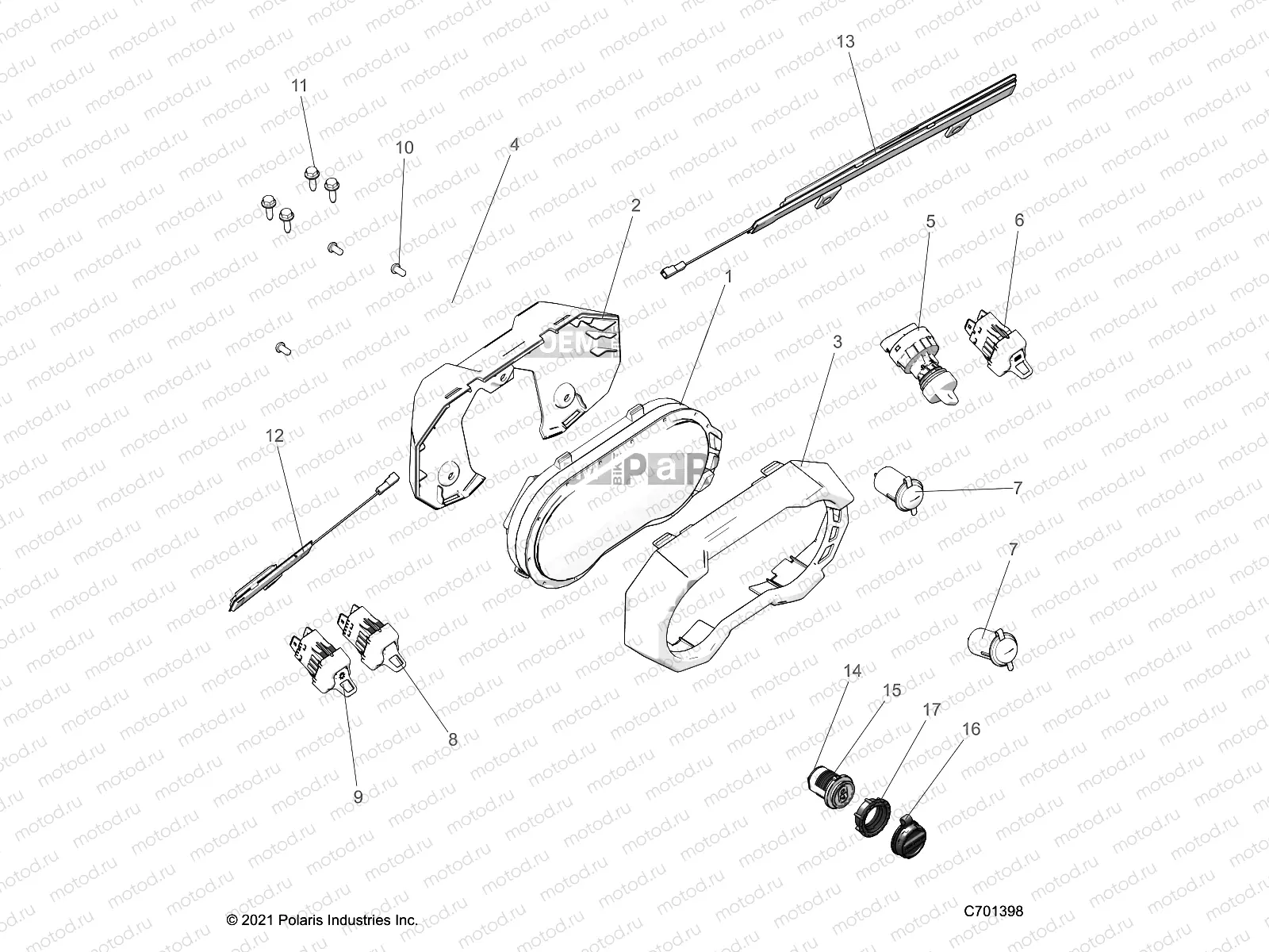ELECTRICAL | ELECTRICAL, DASH INSTRUMENTS AND CONTROLS -  Z22RGL2KAP/AL/BK/BP/BT  (C0704548-02)
