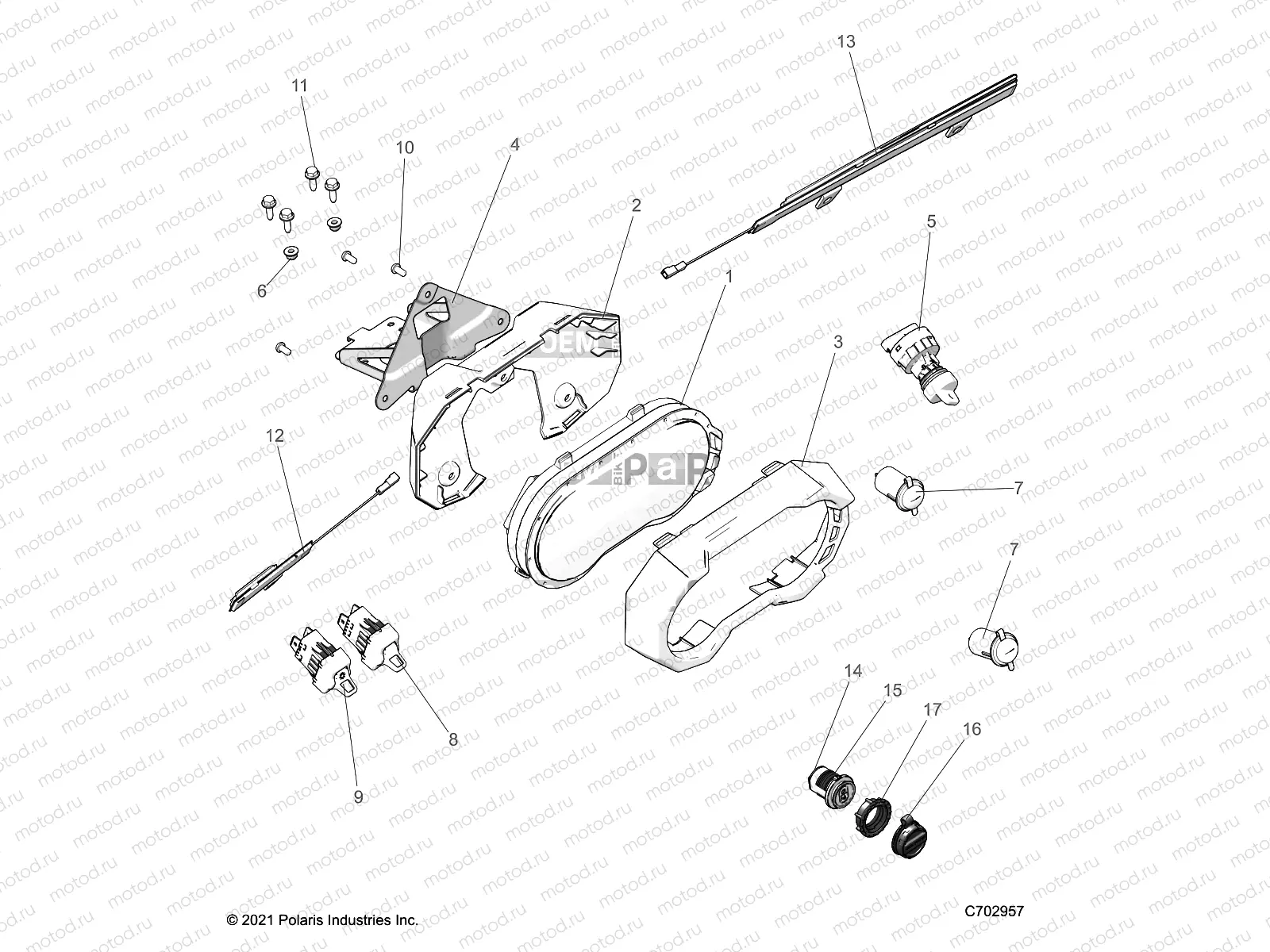 ELECTRICAL | ELECTRICAL, DASH INSTRUMENTS AND CONTROLS - Z23G4C92AL/BL (C702957)