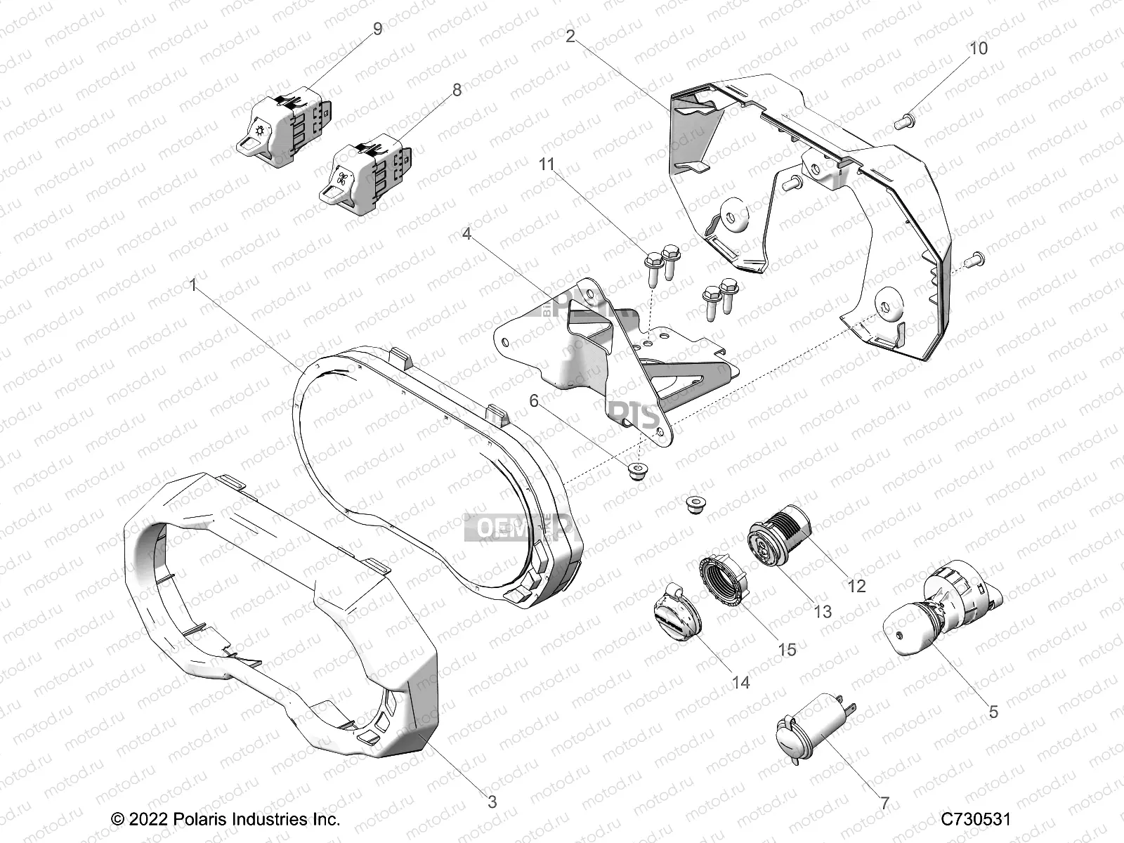 ELECTRICAL | ELECTRICAL, DASH INSTRUMENTS AND CONTROLS - Z23GAE92A/92B (C730531)