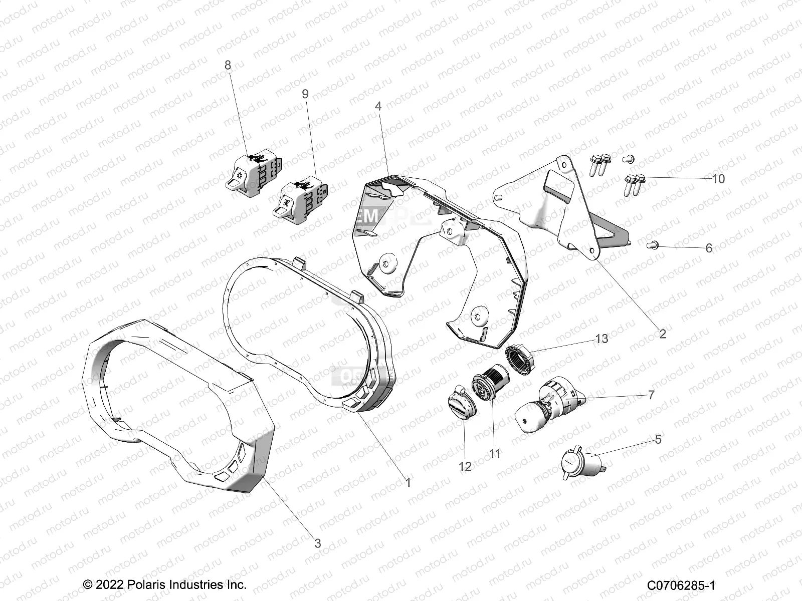 ELECTRICAL | ELECTRICAL, DASH INSTRUMENTS AND CONTROLS - Z23RAB92A/92B (C0706285-1)