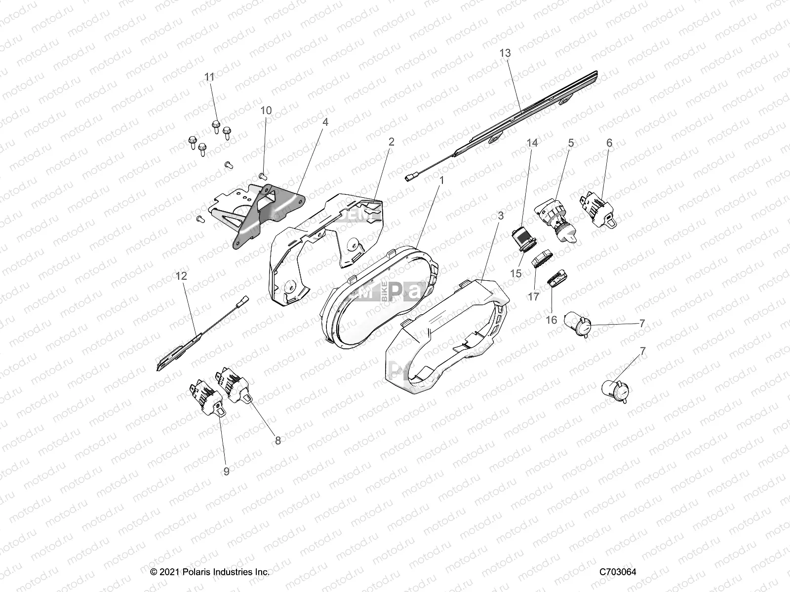 ELECTRICAL | ELECTRICAL, DASH INSTRUMENTS AND CONTROLS -  Z23RMD2KAK/AJ/BK/BJ  RZR 2000G4 (C703064)