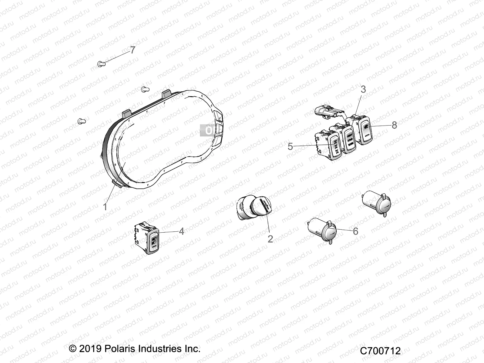 ELECTRICAL | ELECTRICAL, DASH INSTRUMENTS - R20RRB99A/B (C700712)