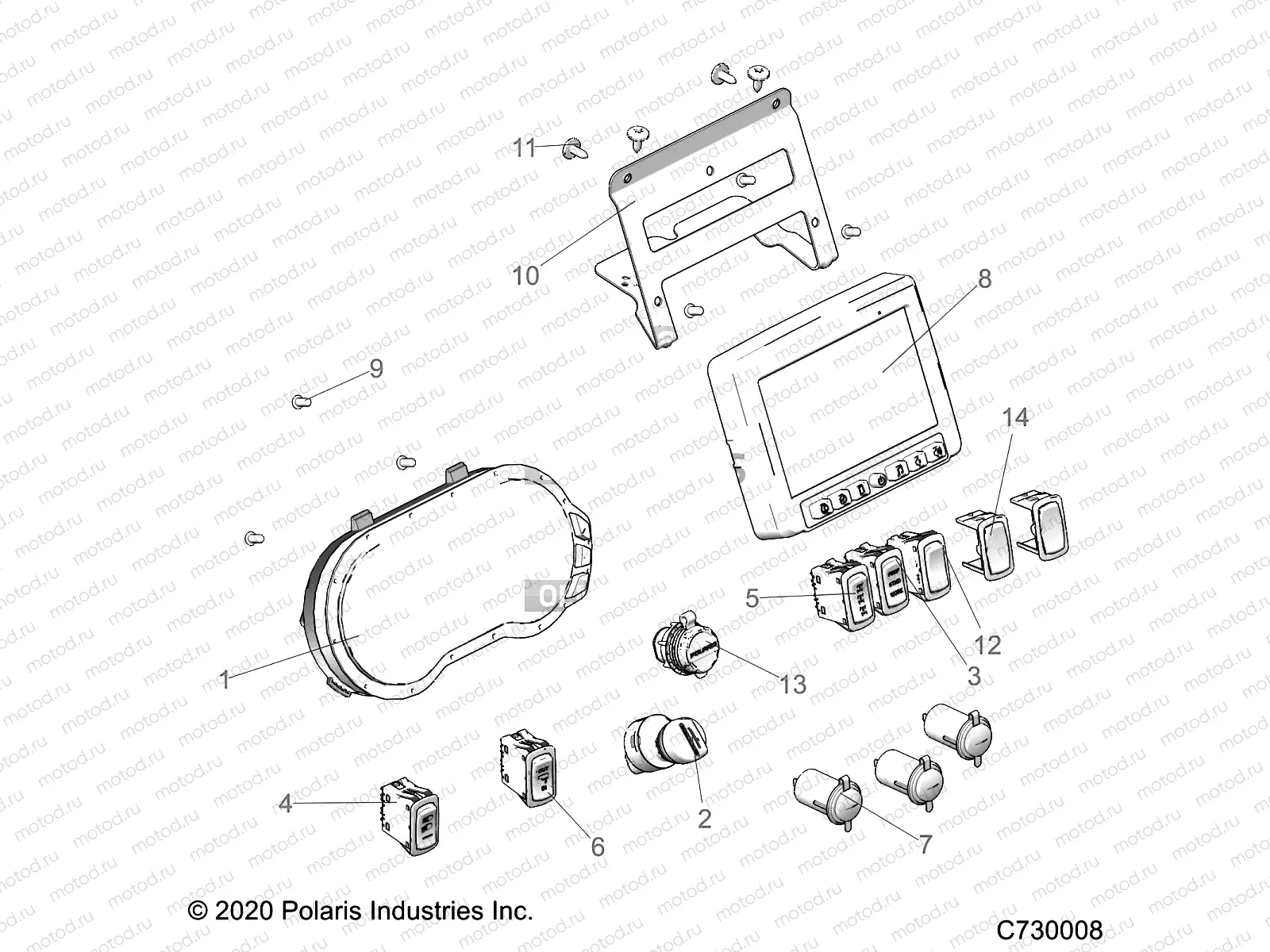ELECTRICAL | ELECTRICAL, DASH INSTRUMENTS - R21RSK99A9/AP/AW/B9/BP/BW (C730008)
