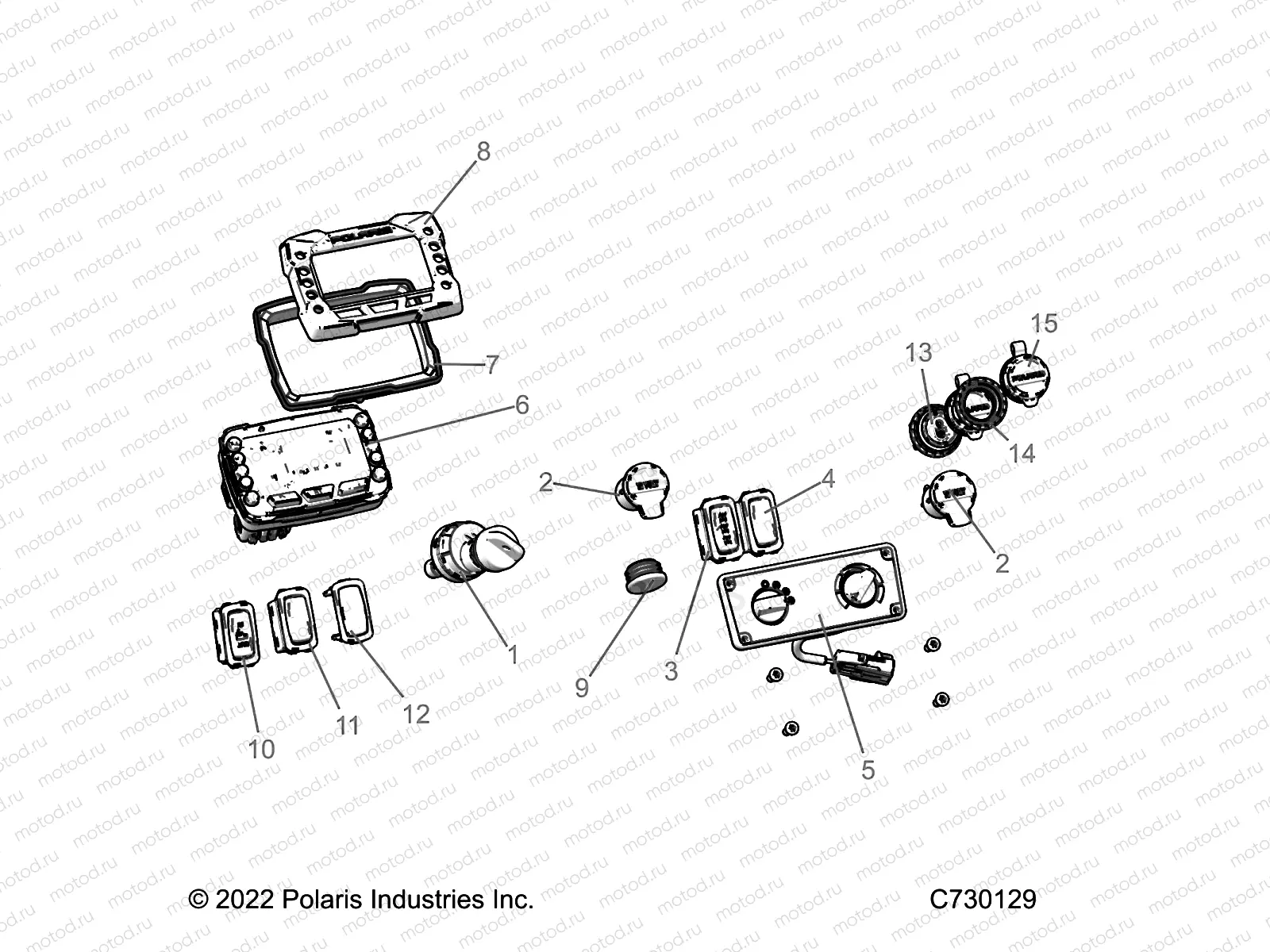 ELECTRICAL | ELECTRICAL, DASH INSTRUMENTS - R22MAA57F1/SF1/F9/C1/C9/CK (C730129)