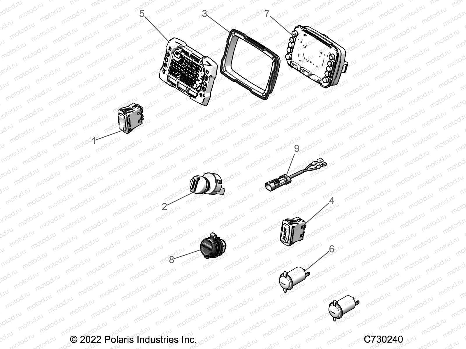 ELECTRICAL | ELECTRICAL, DASH INSTRUMENTS - R22RRE99JA  (C730240)