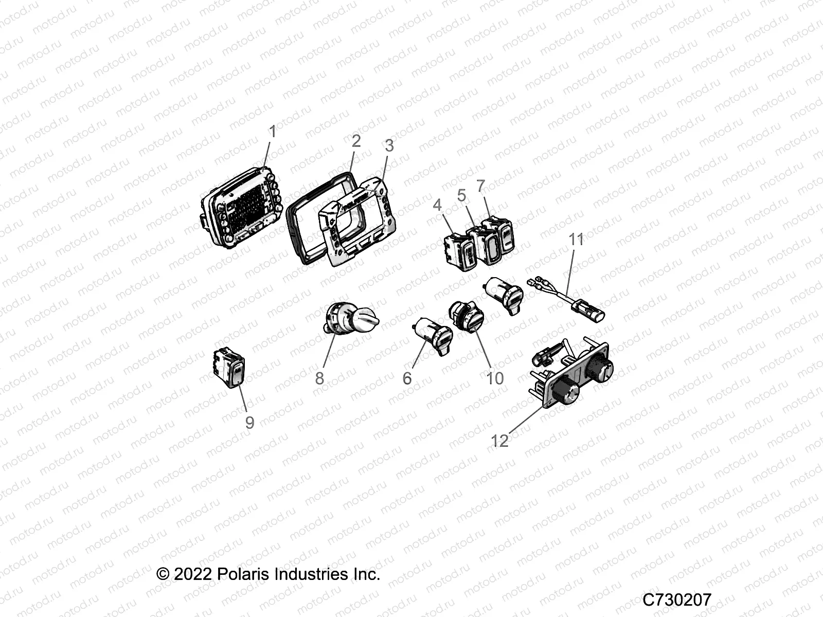 ELECTRICAL | ELECTRICAL, DASH INSTRUMENTS - R22RRED4FA/NA/SCA/SCM (C730207)