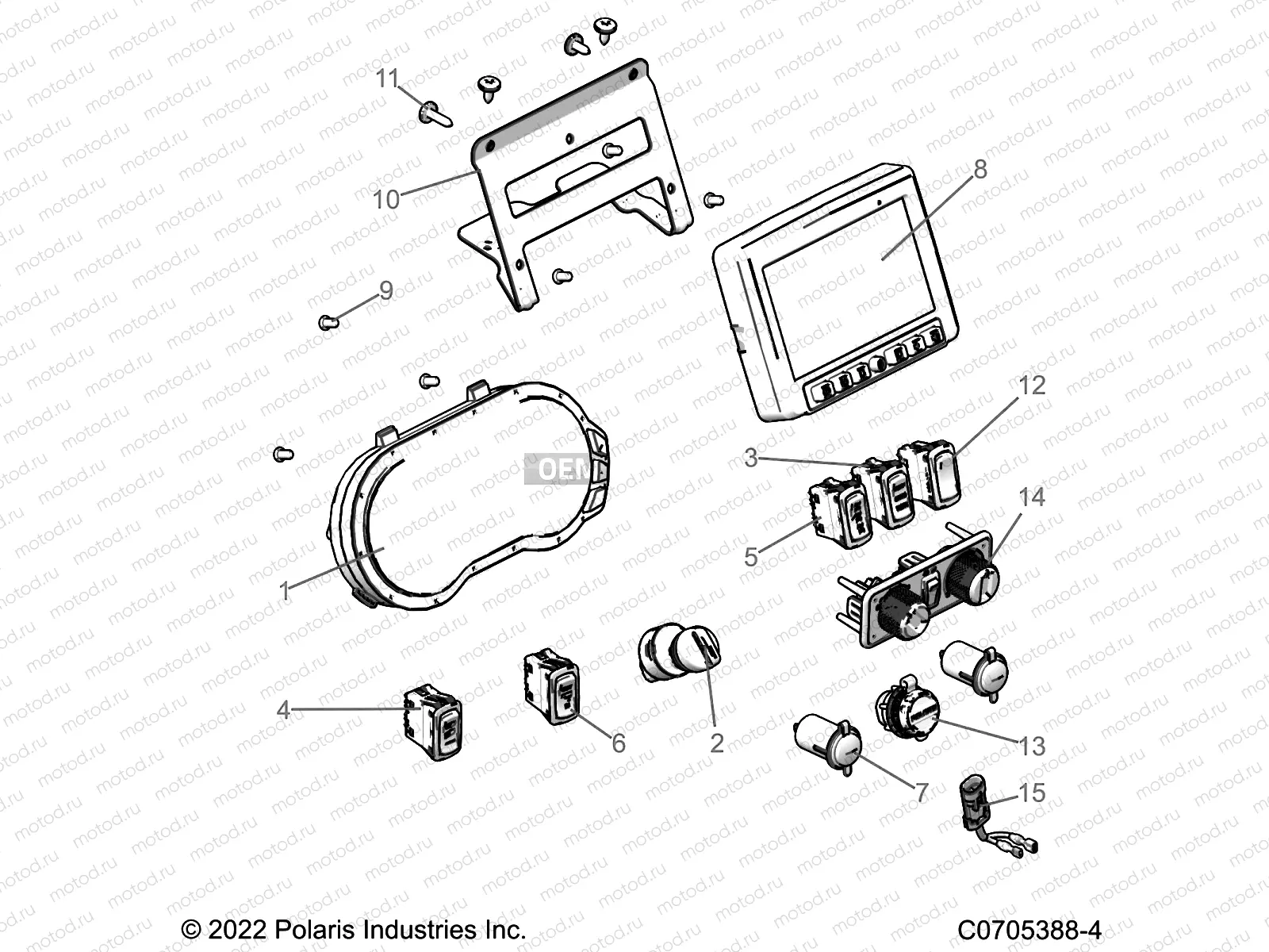 ELECTRICAL | ELECTRICAL, DASH INSTRUMENTS - R22RRV99AG/2AG/2BG (C0705388-4)