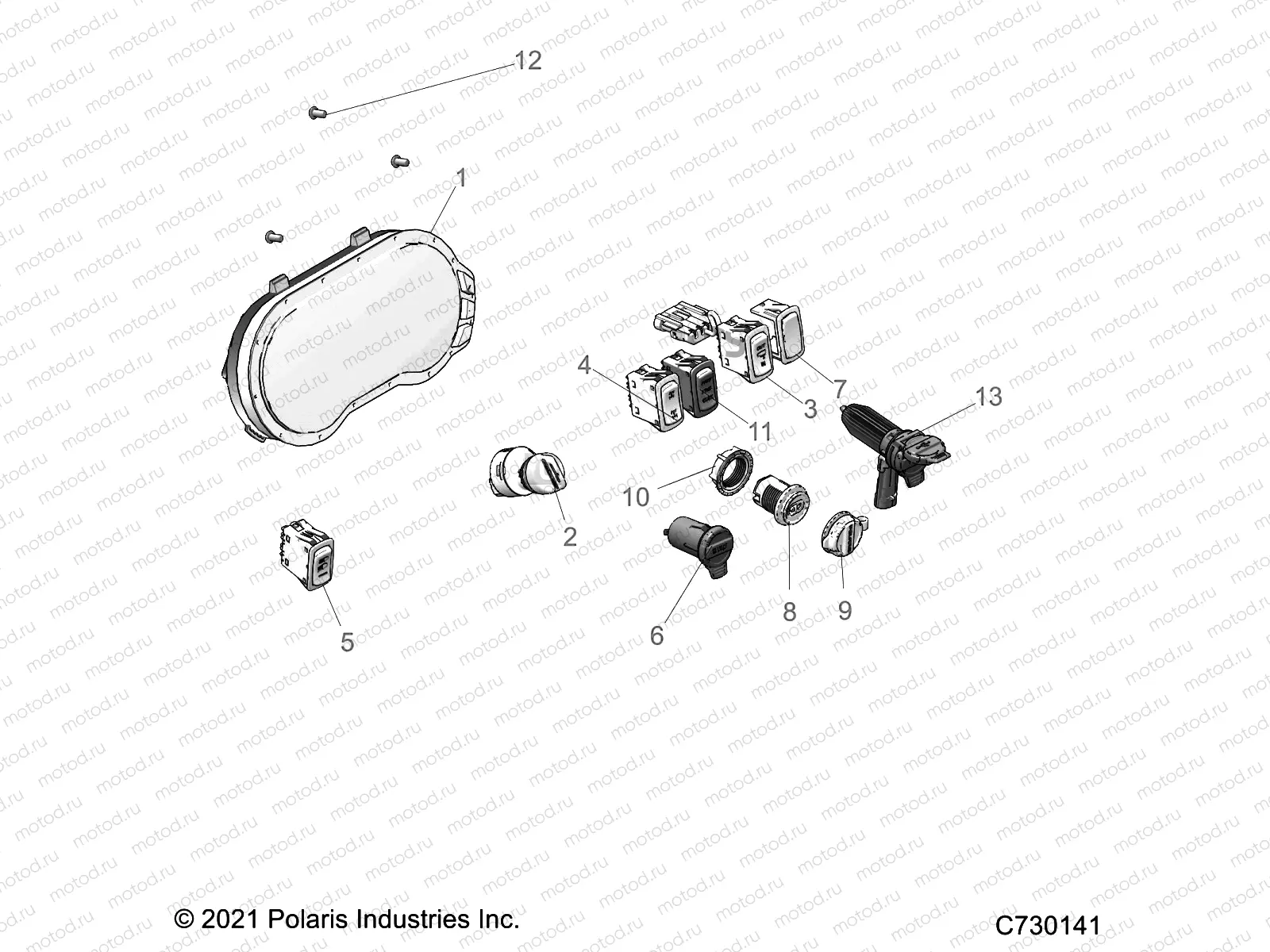 ELECTRICAL | ELECTRICAL, DASH INSTRUMENTS - R22RSB99AZ/BZ (C730141)