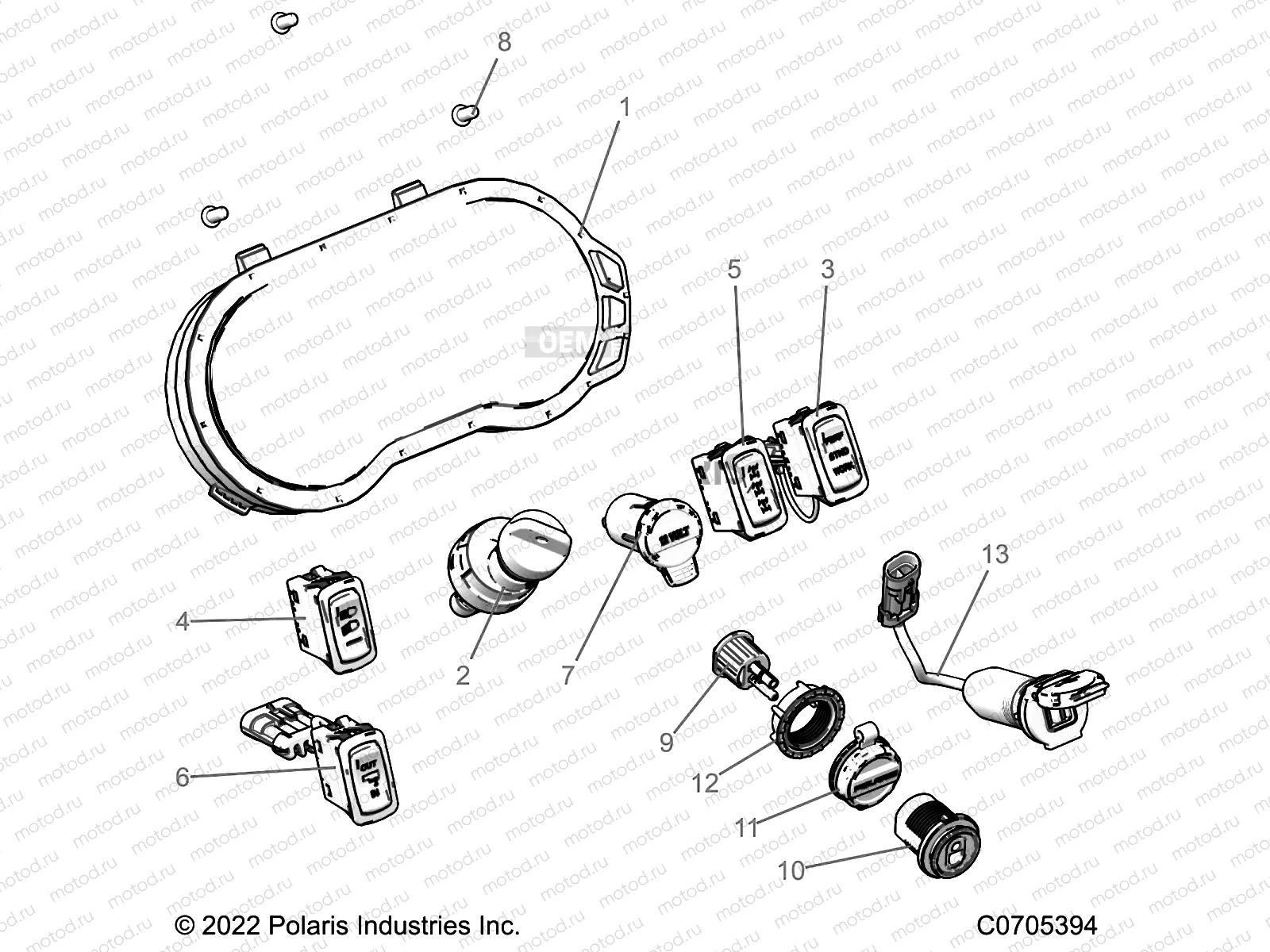 ELECTRICAL | ELECTRICAL, DASH INSTRUMENTS - R22RSM99AG (C0705394)