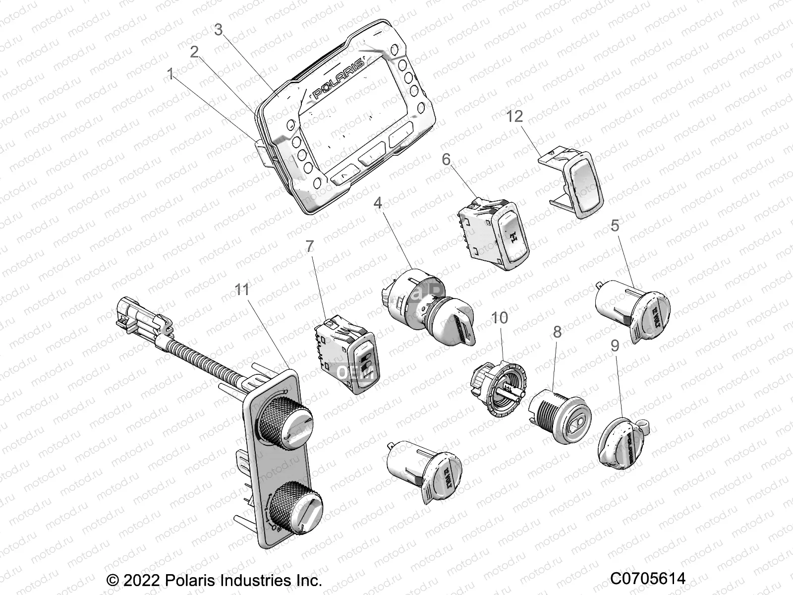 ELECTRICAL | ELECTRICAL, DASH INSTRUMENTS - R22T6U99A9/AN (C0705614)