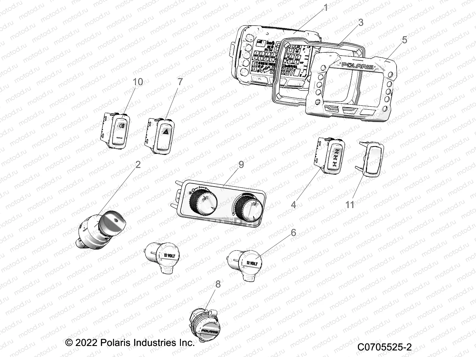 ELECTRICAL | ELECTRICAL, DASH INSTRUMENTS - R22TAE99FA/SFA/SCA/SCK (C0705525-2)