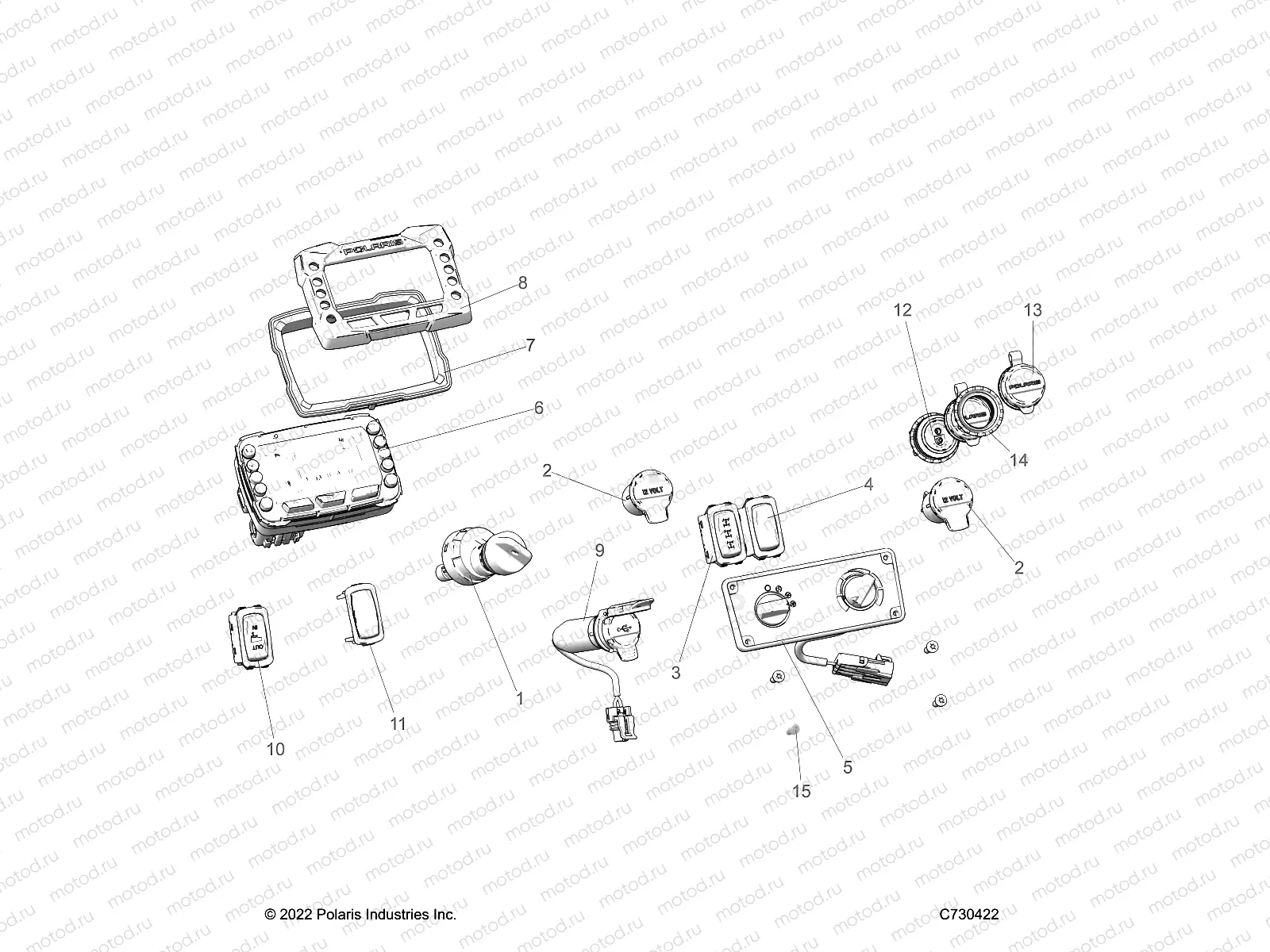 ELECTRICAL | ELECTRICAL, DASH INSTRUMENTS - R23MAA57F1/SC9/CK/F1/F9 (C730422)