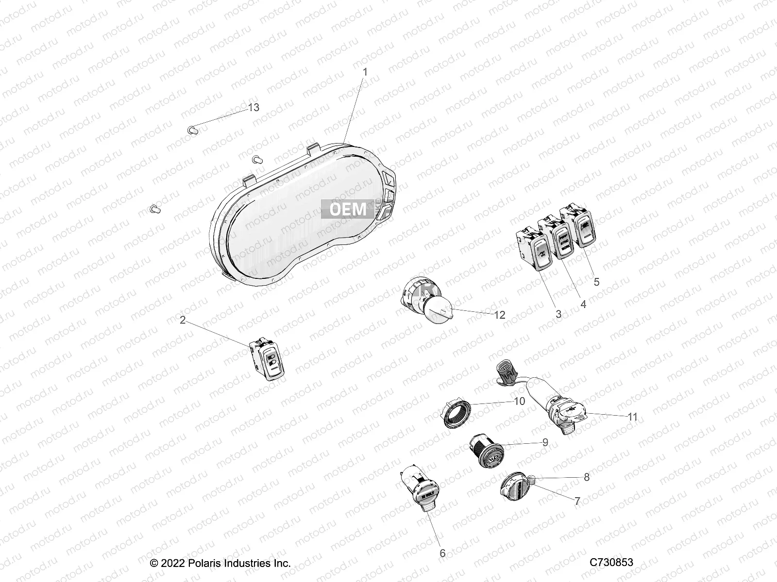 ELECTRICAL | ELECTRICAL, DASH INSTRUMENTS - R23RRE99DX (C730472)