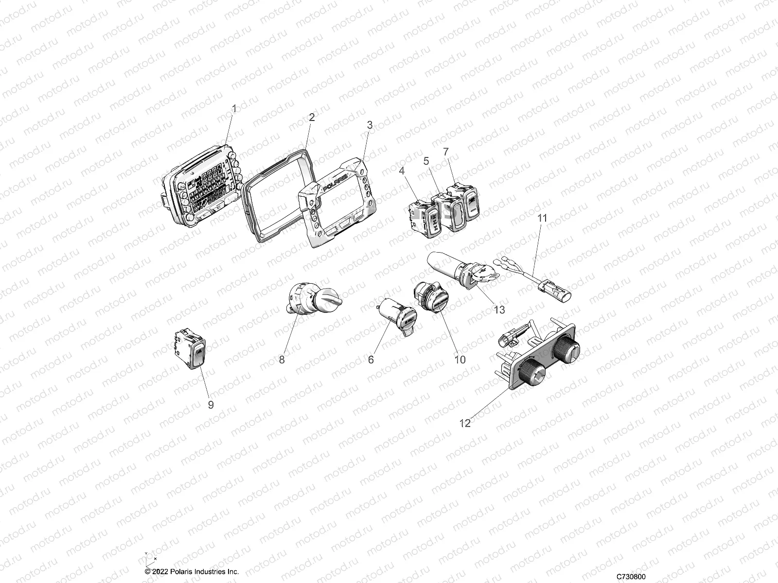 ELECTRICAL | ELECTRICAL, DASH INSTRUMENTS - R23RRRED4JA (C730800)