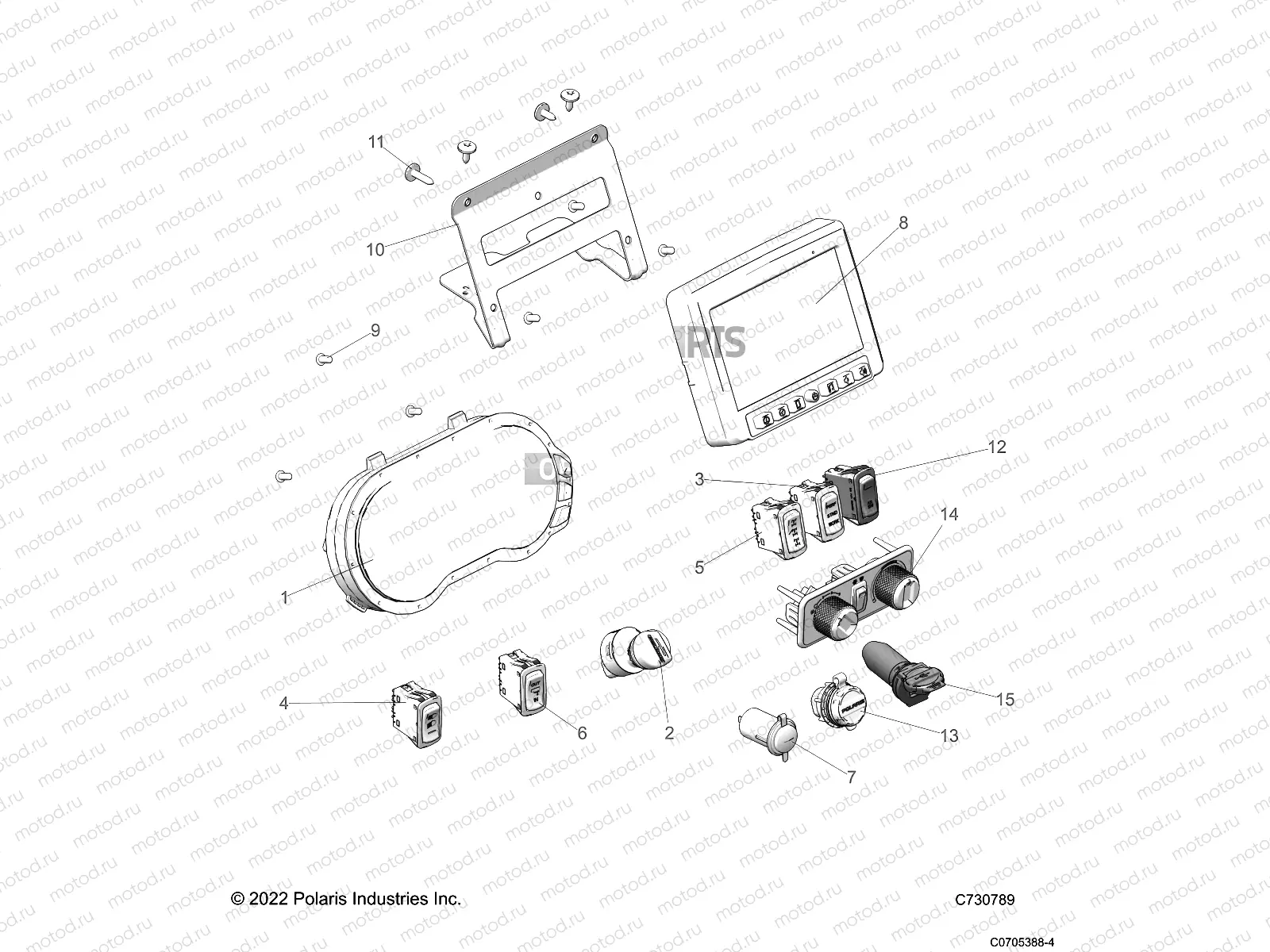 ELECTRICAL | ELECTRICAL, DASH INSTRUMENTS - R23RRV99AC (C730789)