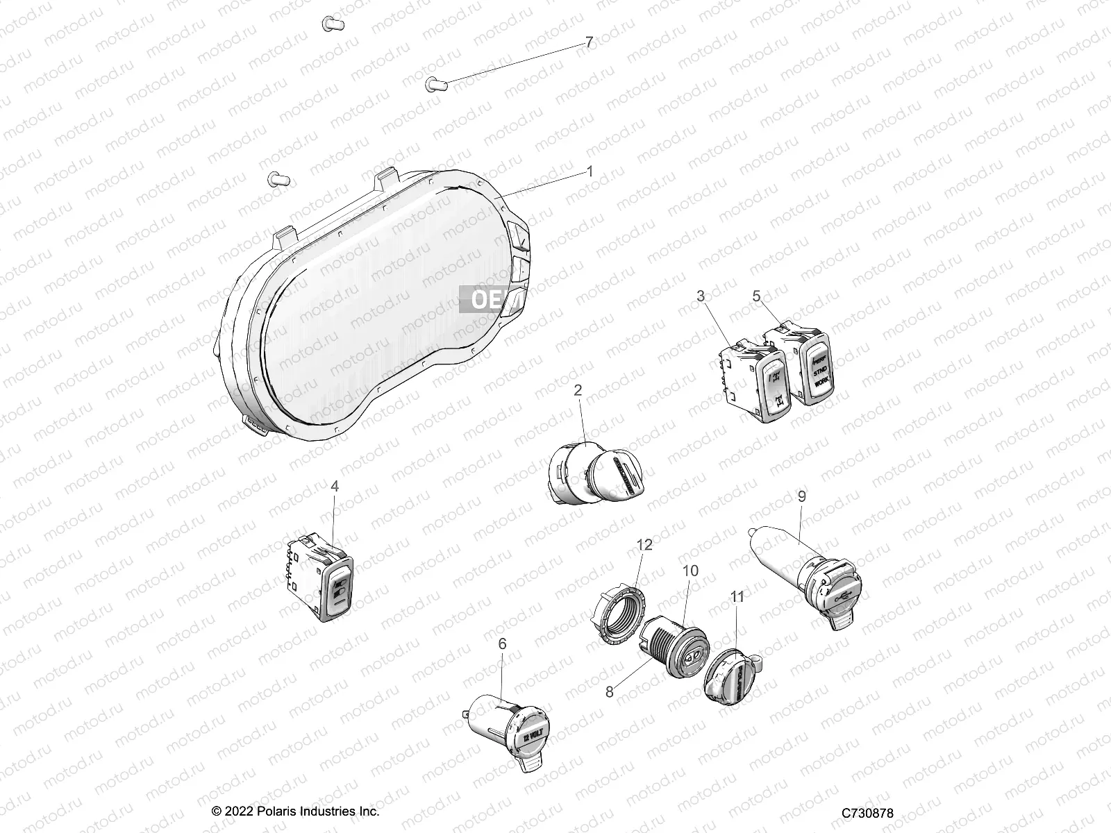 ELECTRICAL | ELECTRICAL, DASH INSTRUMENTS - R23RSE99A9/B9/AJ/BJ/AK/BK/AX/BX (C730472)