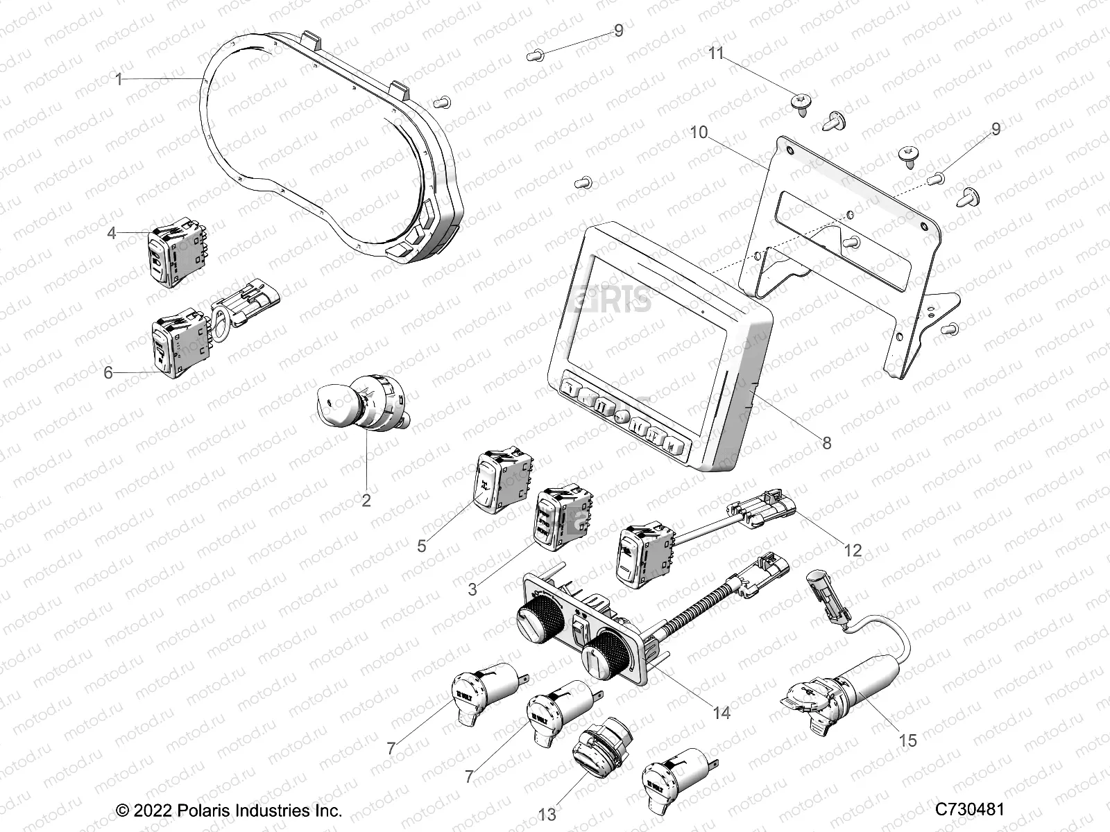 ELECTRICAL | ELECTRICAL, DASH INSTRUMENTS - R23RSU99A9/AJ/AK/AX/B9/BJ/BK/BX (C730481)