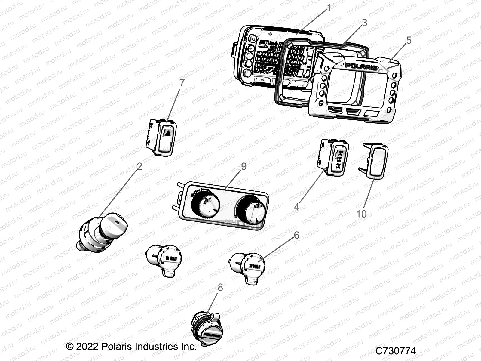 ELECTRICAL | ELECTRICAL, DASH INSTRUMENTS - R23TAE99FD/SCD/SFD/SCK (C730774)