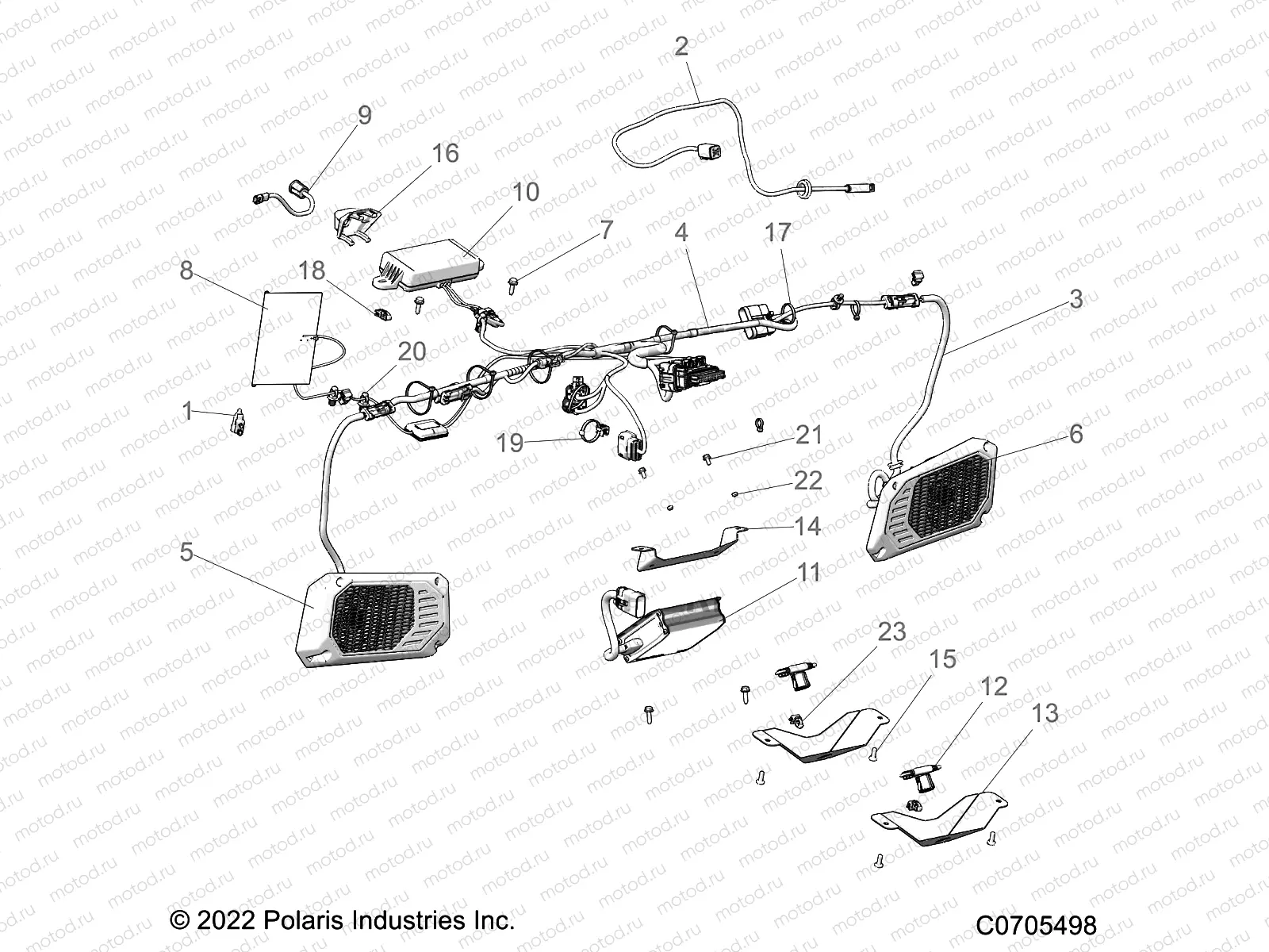 ELECTRICAL | ELECTRICAL, DASH INSTRUMENTS RIDE COMMAND - R22RSV99AG/BG (C0705498)