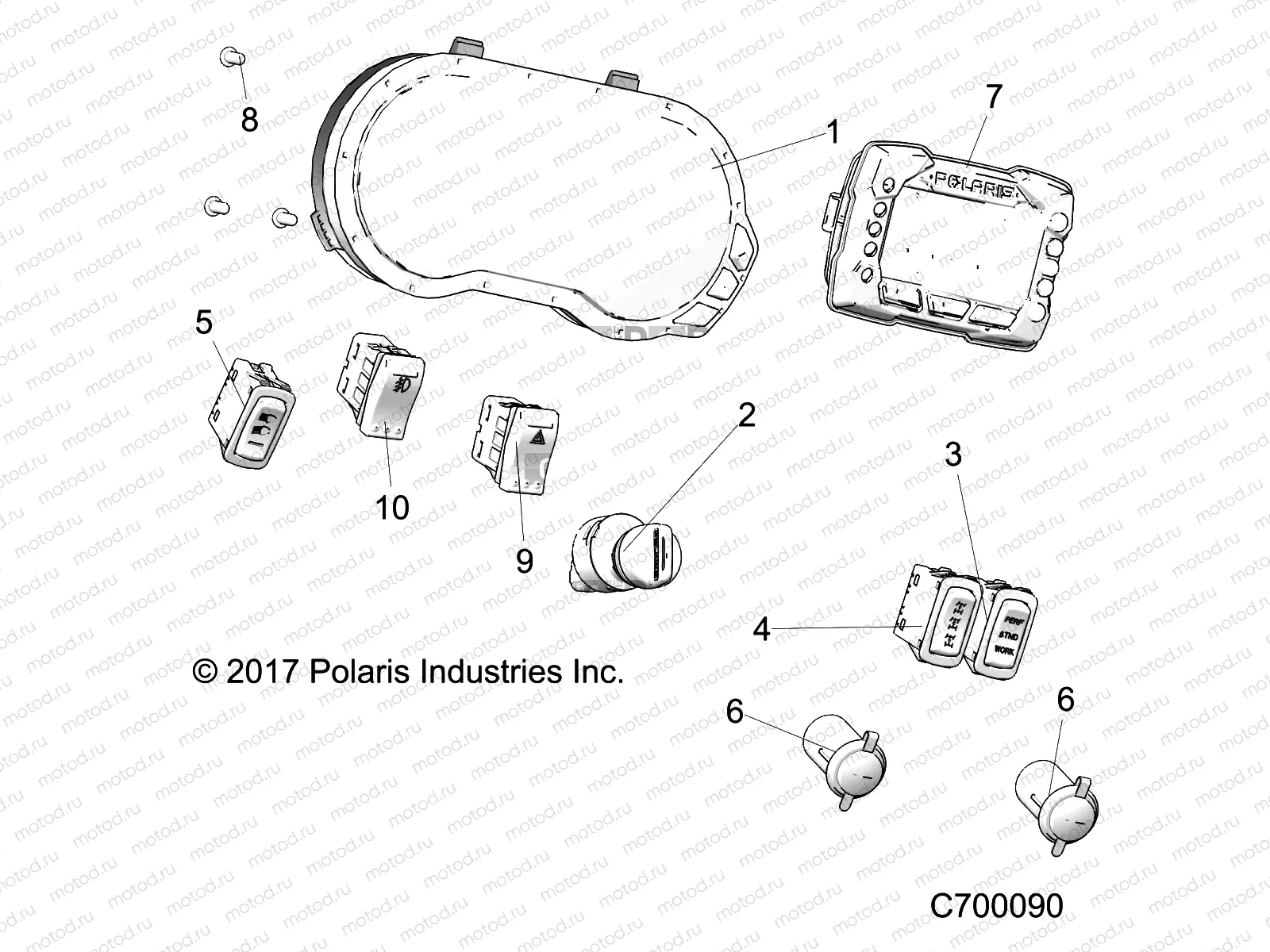 ELECTRICAL | ELECTRICAL, DASH INSTUMENTS - R18RRE99FM/S99FM/SCM (C700090)