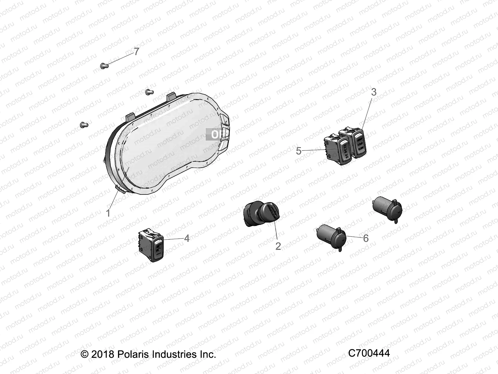 ELECTRICAL | ELECTRICAL, DASH INSTUMENTS - R19RRB99A9 (C700444)