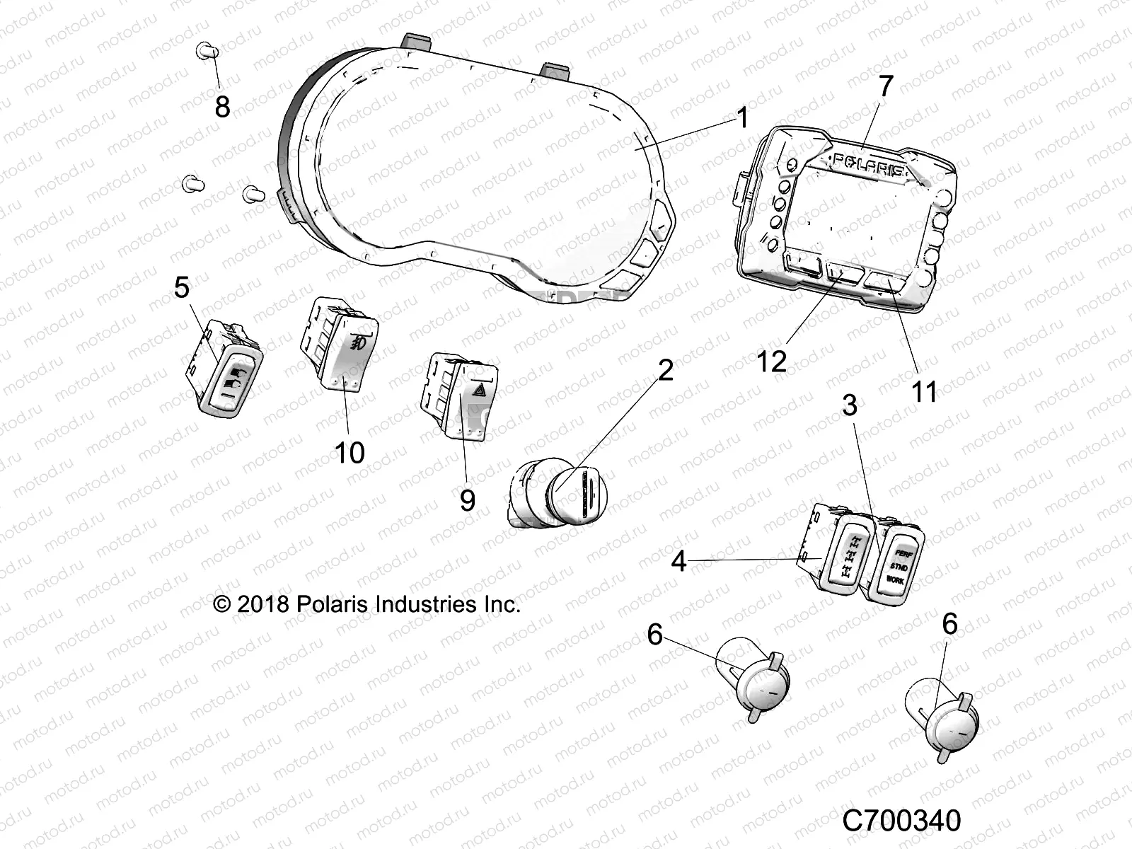 ELECTRICAL | ELECTRICAL, DASH INSTUMENTS - R19RRE99F1/FC/SC1/SCC/SFC/F1/SJ1/PCC/PFC  (C700340)