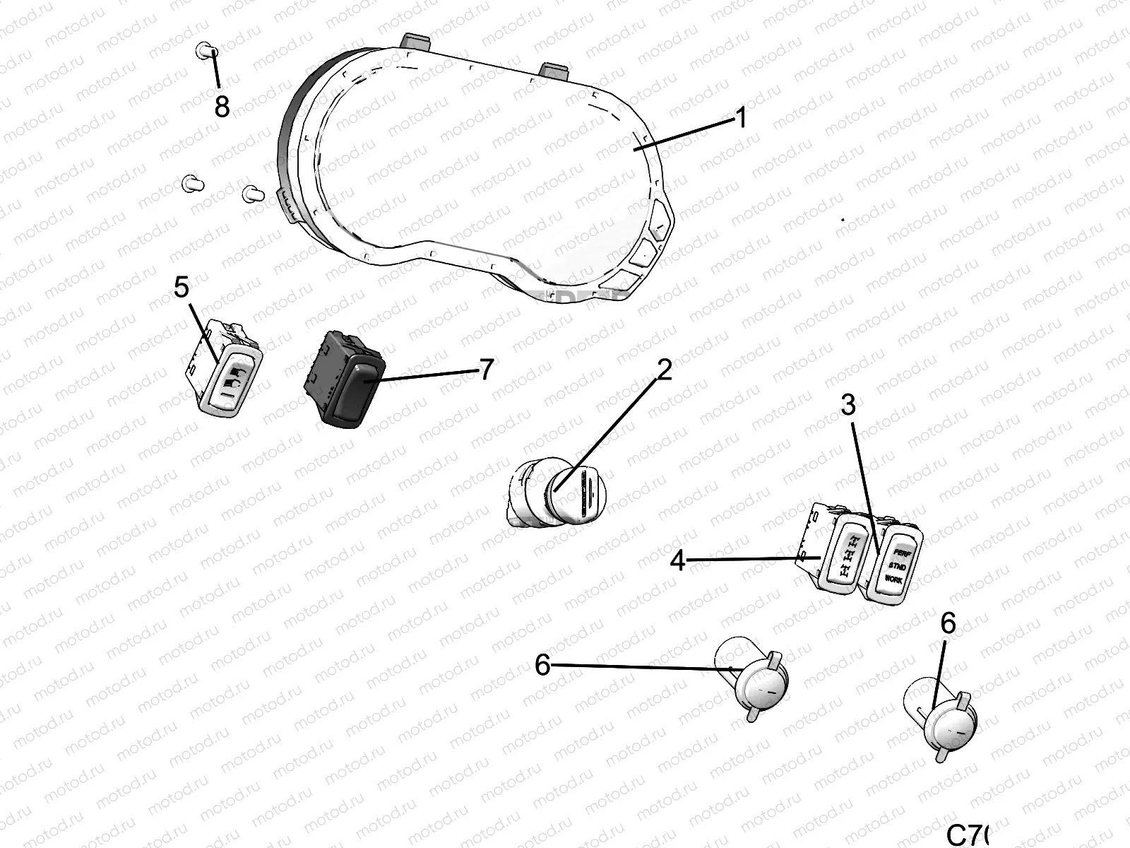 ELECTRICAL | ELECTRICAL, DASH INSTUMENTS - R19RRE99NS (C700347)