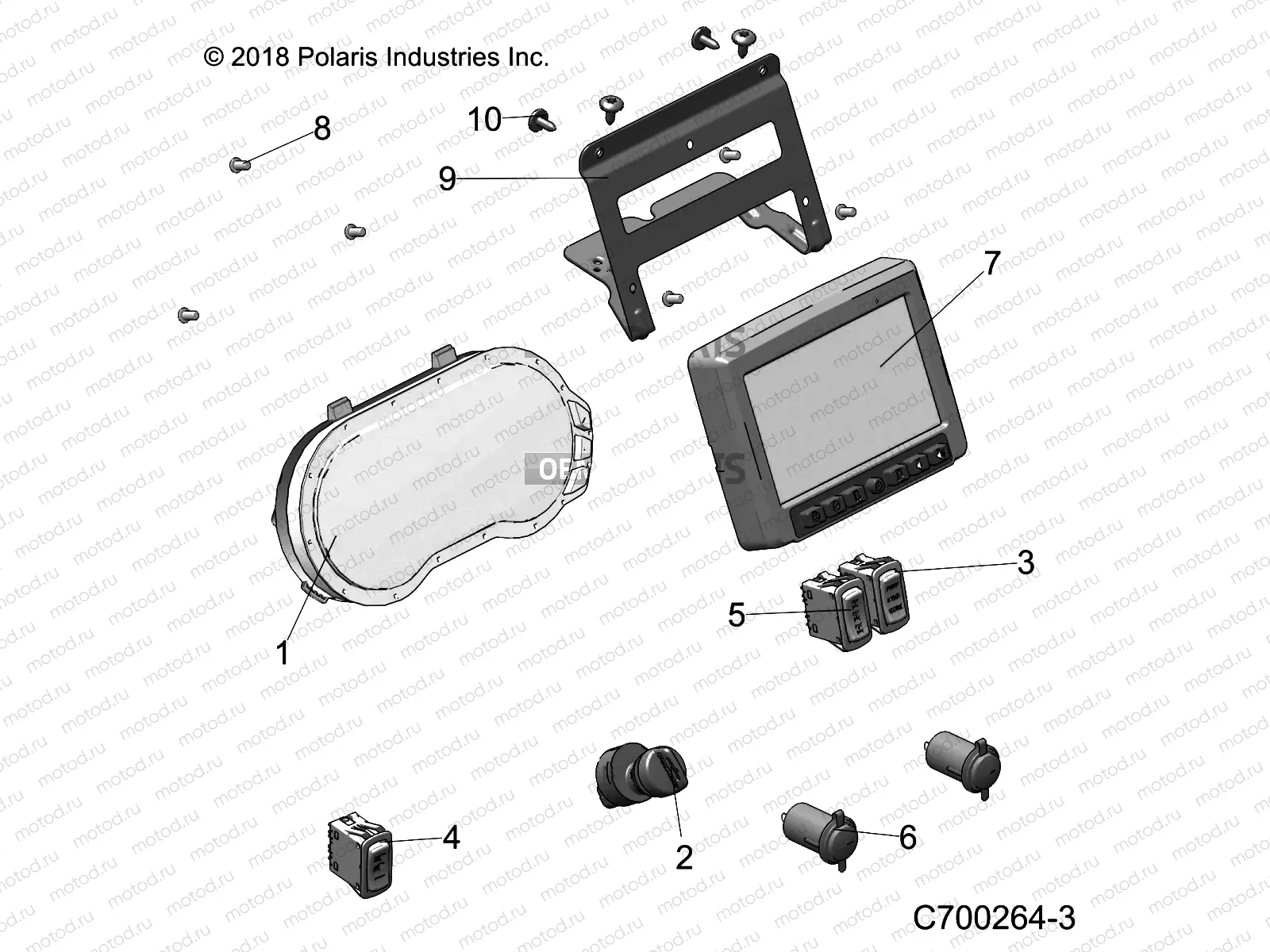 ELECTRICAL | ELECTRICAL, DASH INSTUMENTS - R19RRK99A9/AD/AJ/AP/B9/BD/BJ/BP (C700264-3)