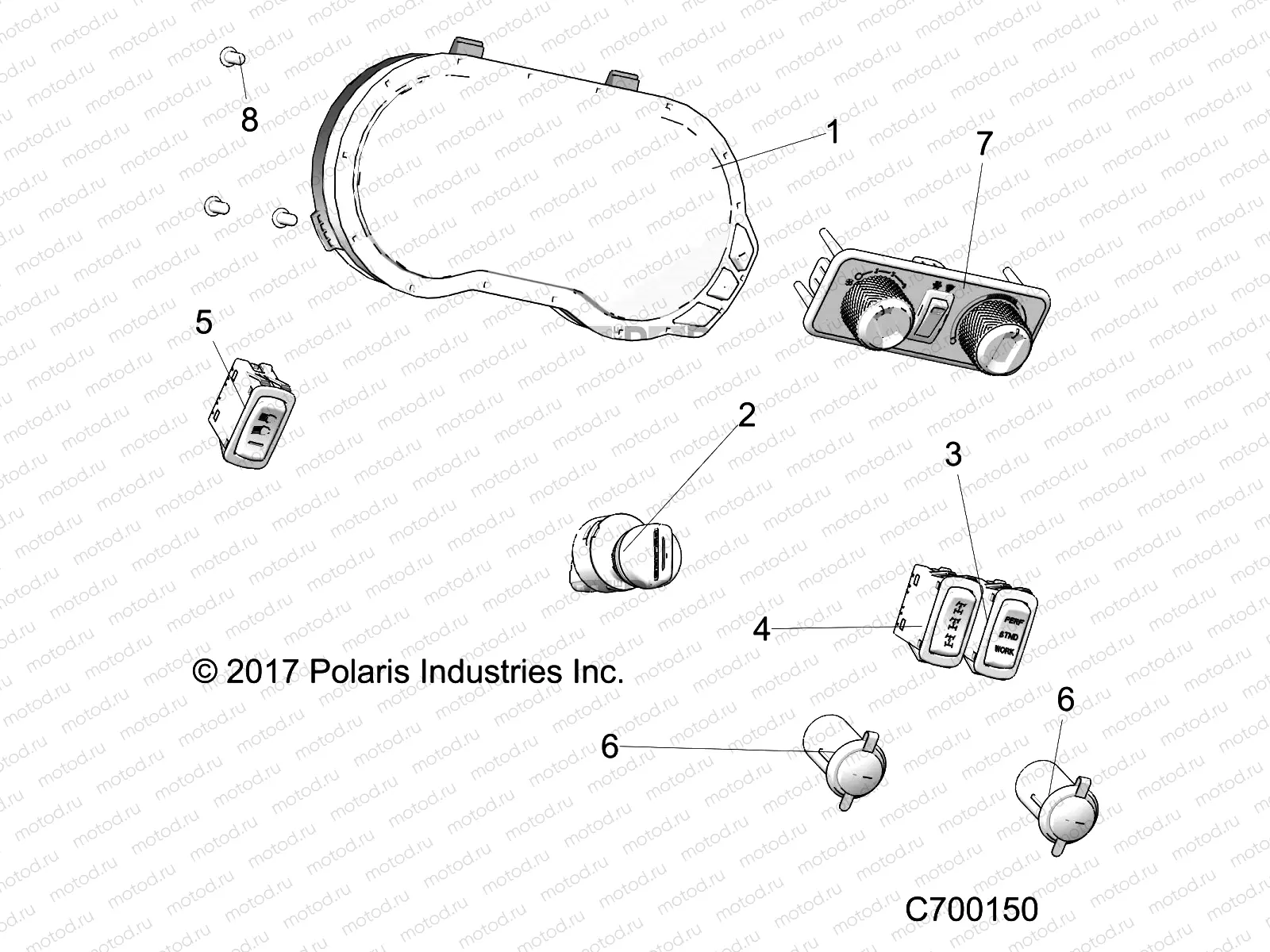 ELECTRICAL | ELECTRICAL, DASH INSTUMENTS -  R19RSU99AS/BS (C700150)