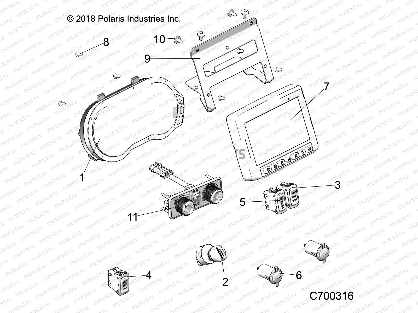 ELECTRICAL | ELECTRICAL, DASH INSTUMENTS - R19RSW99AS/A9/AD/BS/B9/BD (C700316)