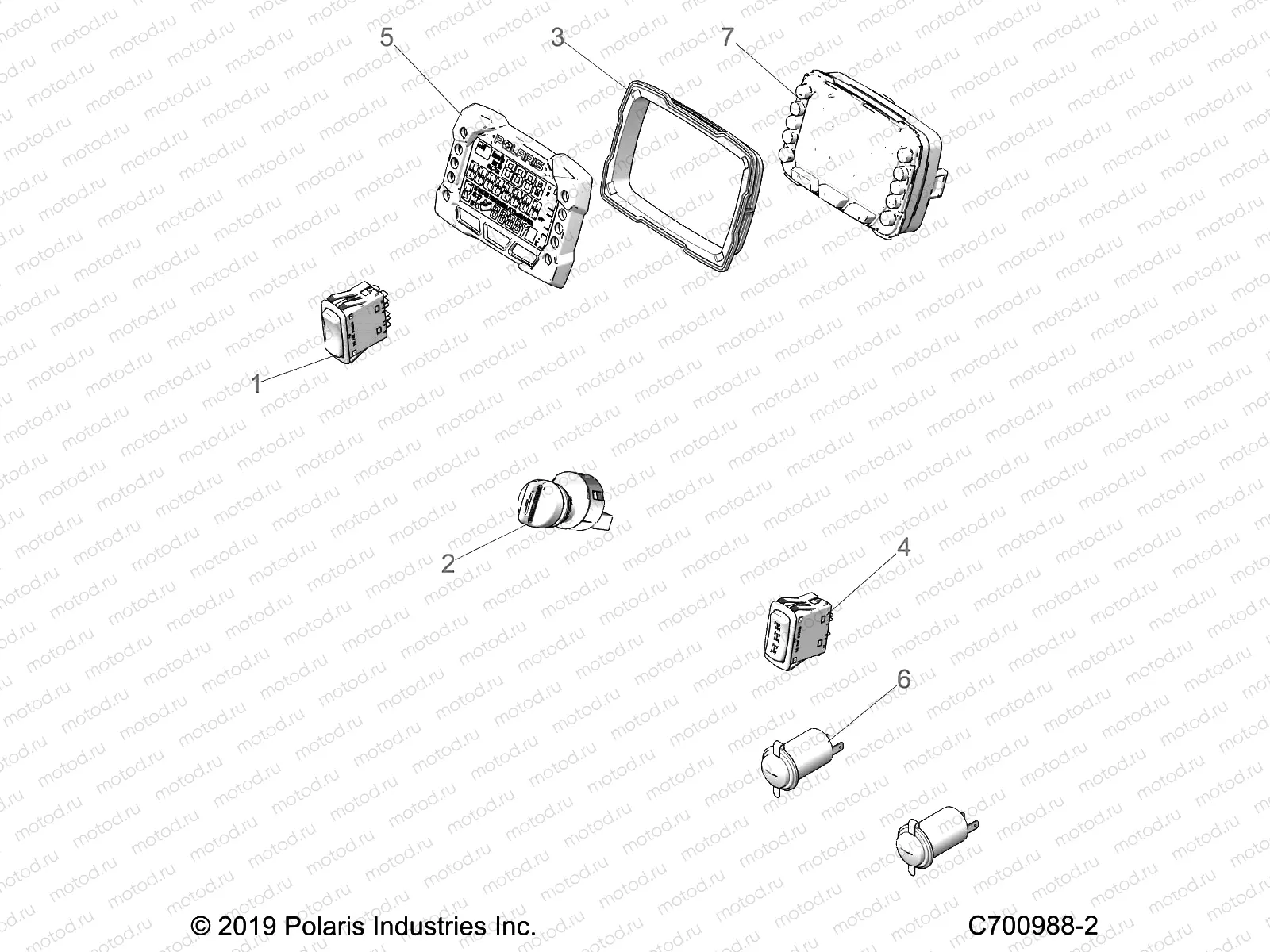 ELECTRICAL | ELECTRICAL, DASH INSTUMENTS - R20RRE99J1  (C700988-2)