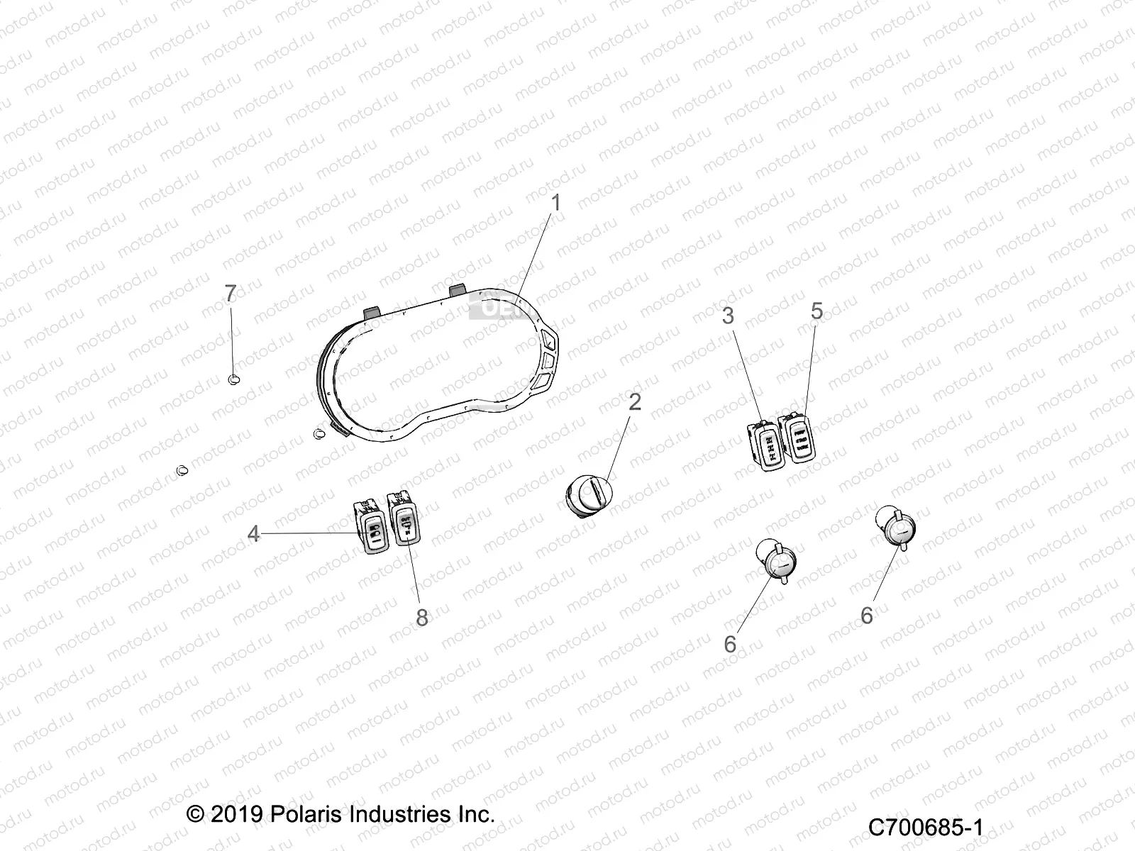 ELECTRICAL | ELECTRICAL, DASH INSTUMENTS - R20RRF99AV/BV (C700685-1)