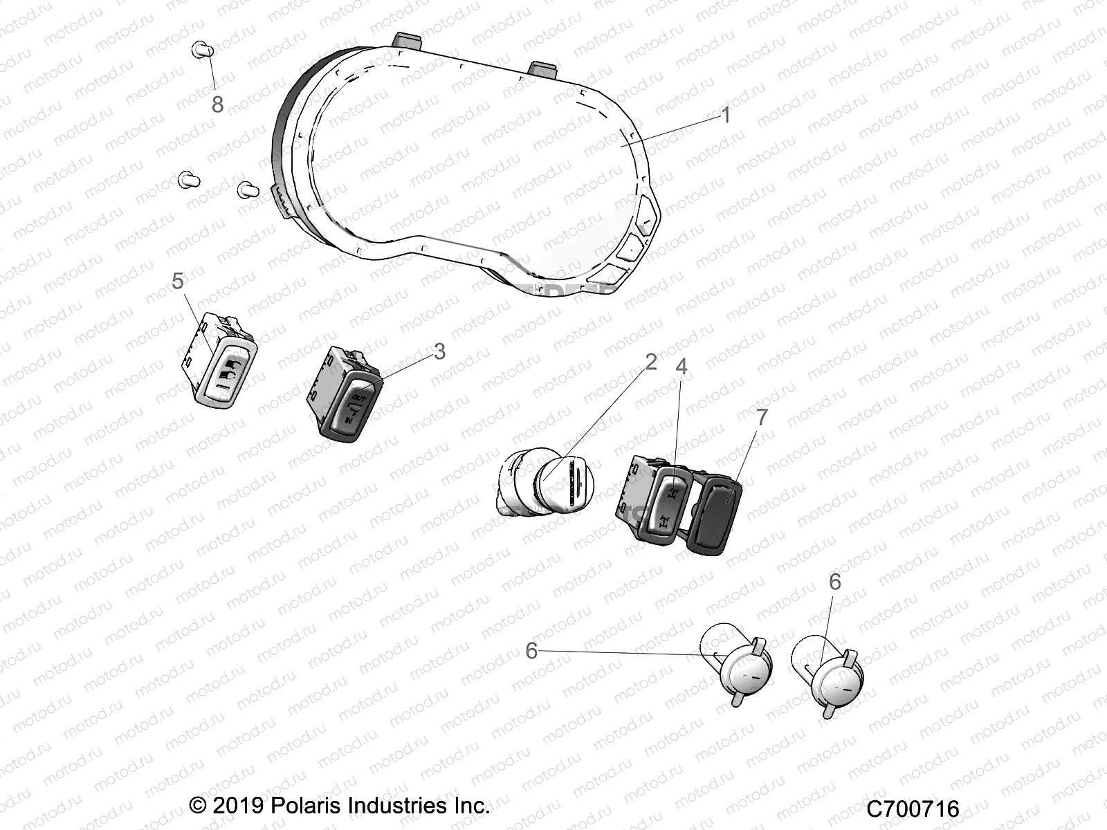 ELECTRICAL | ELECTRICAL, DASH INSTUMENTS - R20RRM99AL (C700716)