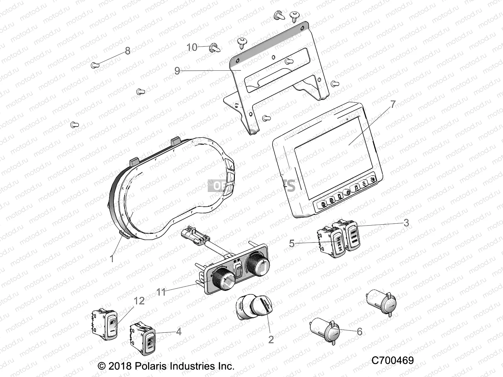 ELECTRICAL | ELECTRICAL, DASH INSTUMENTS - R20RRU99A/B (C700469)