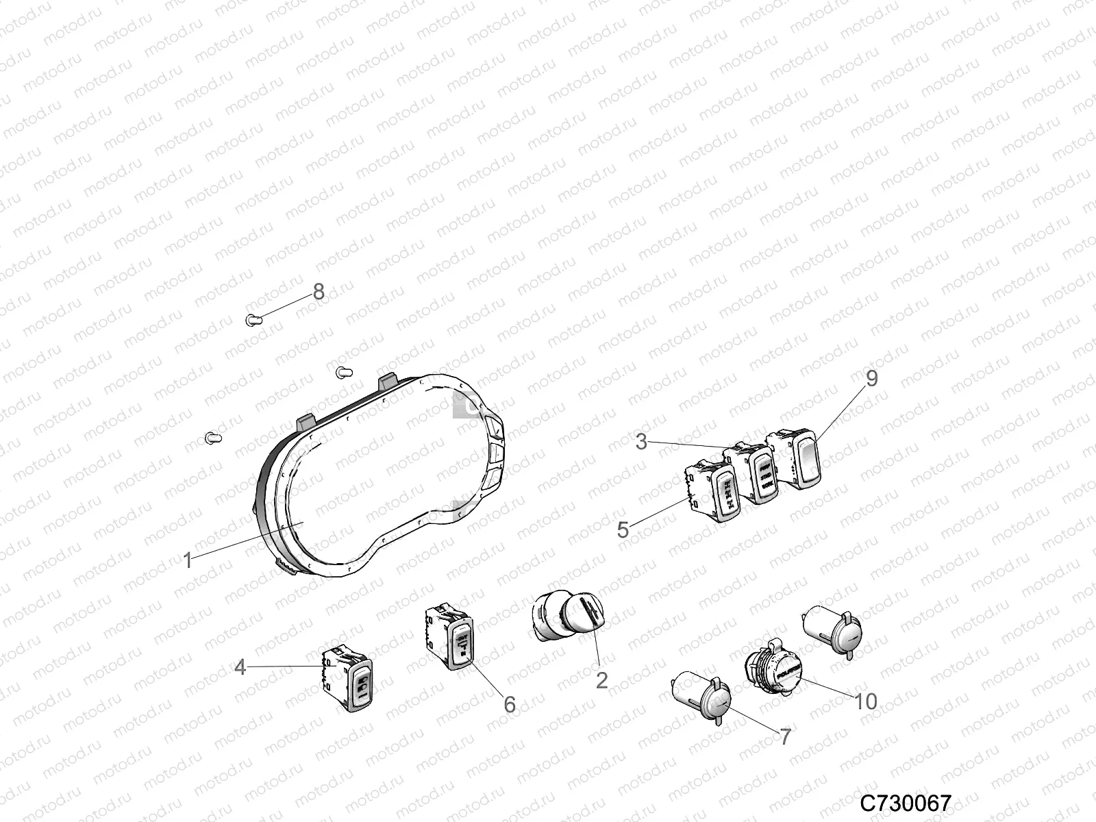 ELECTRICAL | ELECTRICAL, DASH INSTUMENTS - R21RRJ99A9/B9 (C730067)
