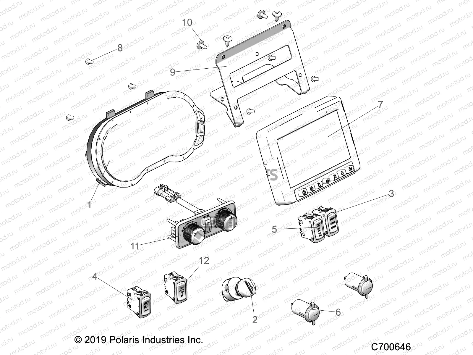 ELECTRICAL | ELECTRICAL, DASH INSTUMENTS - R21RRZ99A9/AC/AP/AW/B9/BC/BP/BW (C700646)