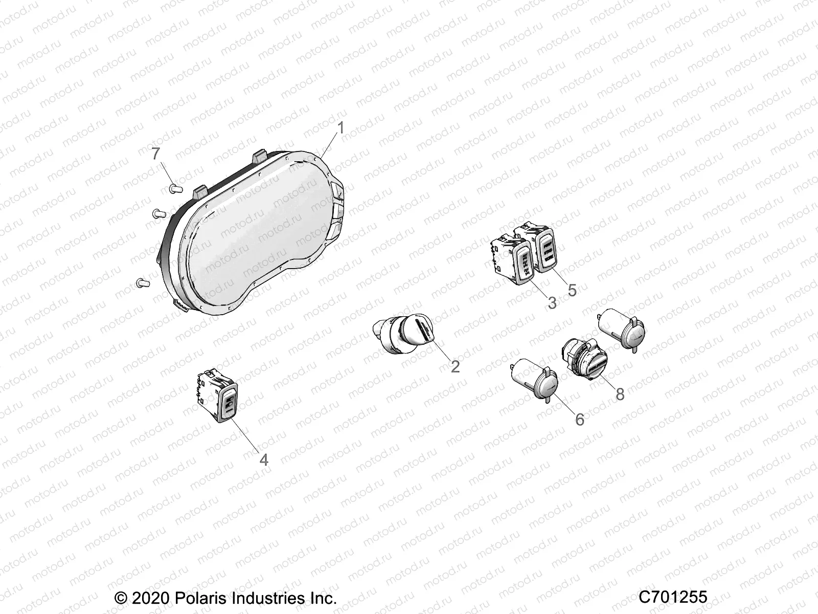 ELECTRICAL | ELECTRICAL, DASH INSTUMENTS - R21RSF99AK (C701255)