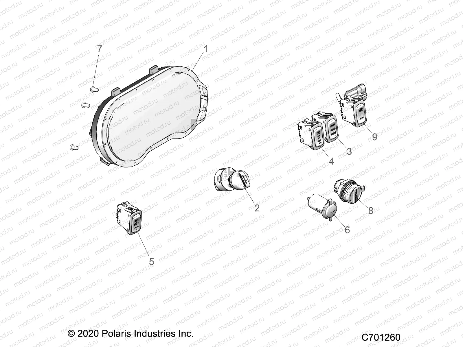 ELECTRICAL | ELECTRICAL, DASH INSTUMENTS - R21RSH99AC/BC (C701260)