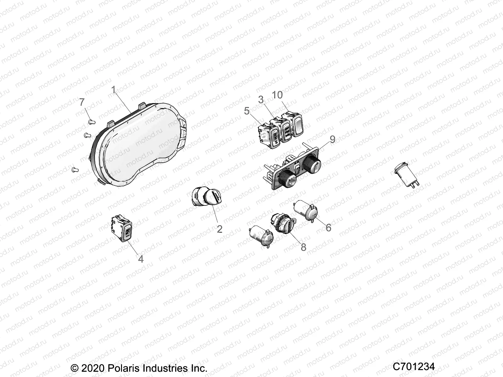 ELECTRICAL | ELECTRICAL, DASH INSTUMENTS - R21RSU99A9/AC/AP/AW/B9/BC/BP/BW (C701234)