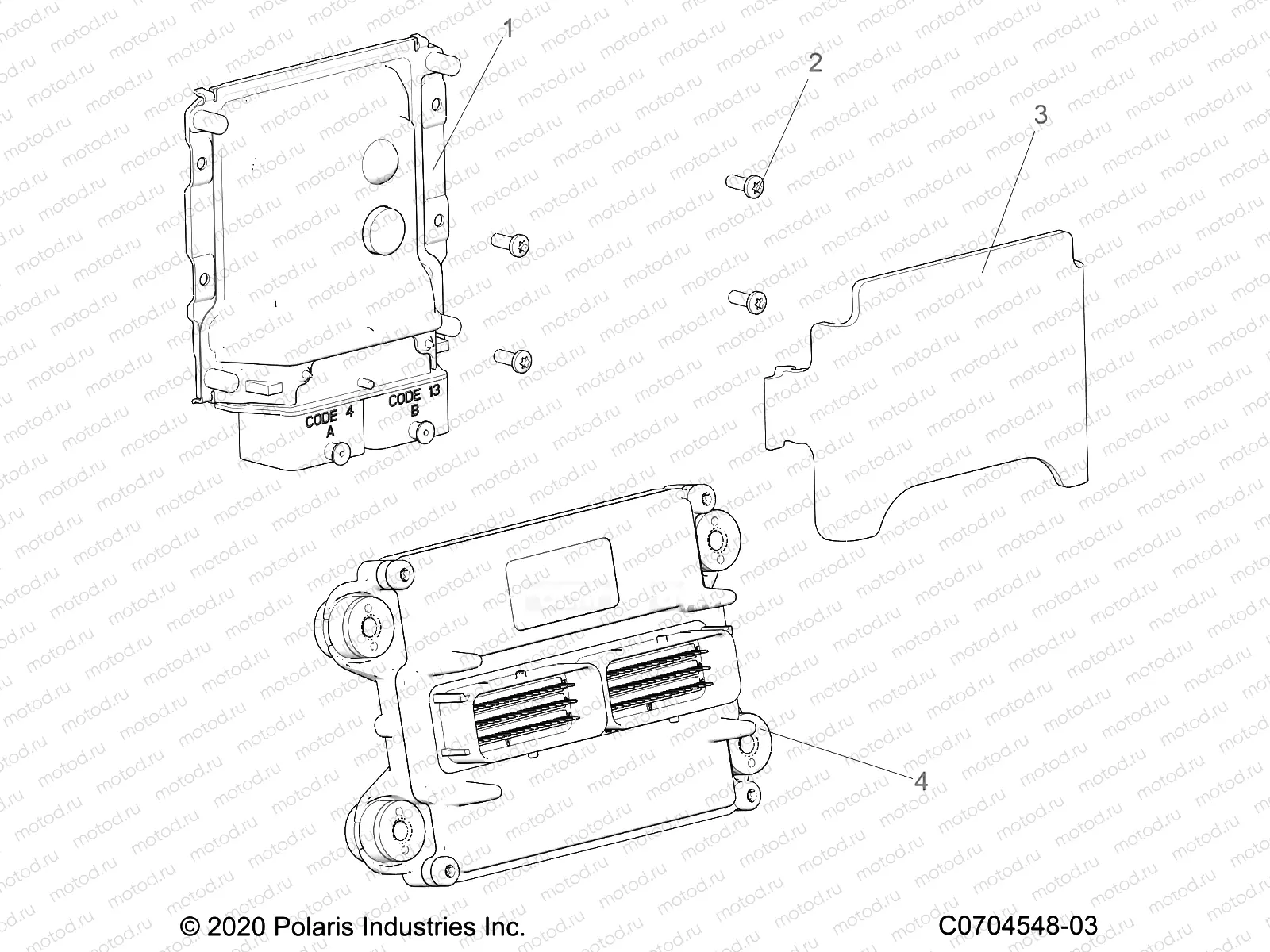 ELECTRICAL | ELECTRICAL, ECU AND RELATED - Z22RML2KAL/AP/BK/BL/BP/BT RZR 2000G4 (C0704548-03)