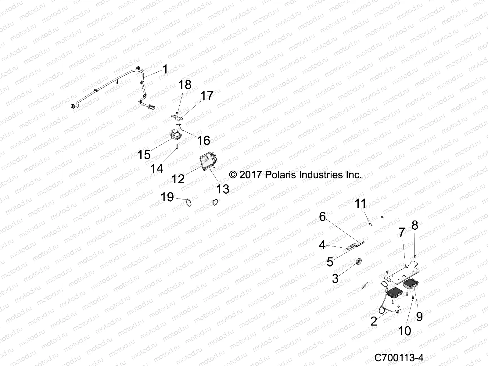 ELECTRICAL | ELECTRICAL, ECU, REGULATORS, BOX HARNESS - Z18VFL92BK (C700113-3)
