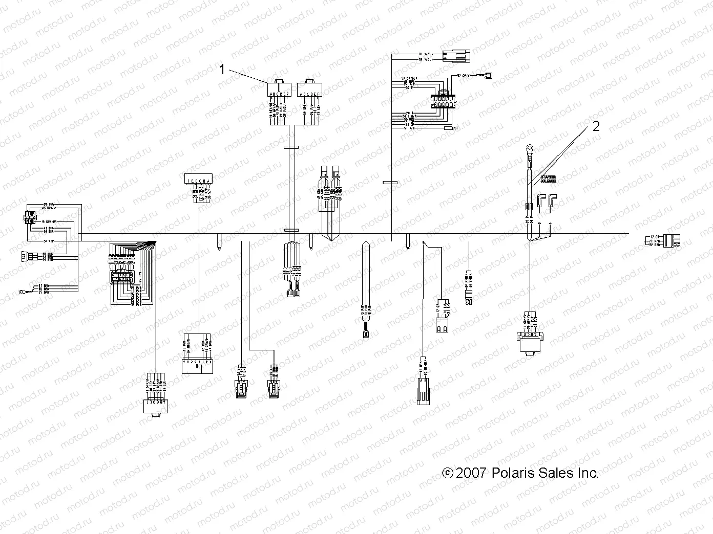 ELECTRICAL | ELECTRICAL, HARNESS - A08BG50FA (49ATVHARNESS08SCRAM)