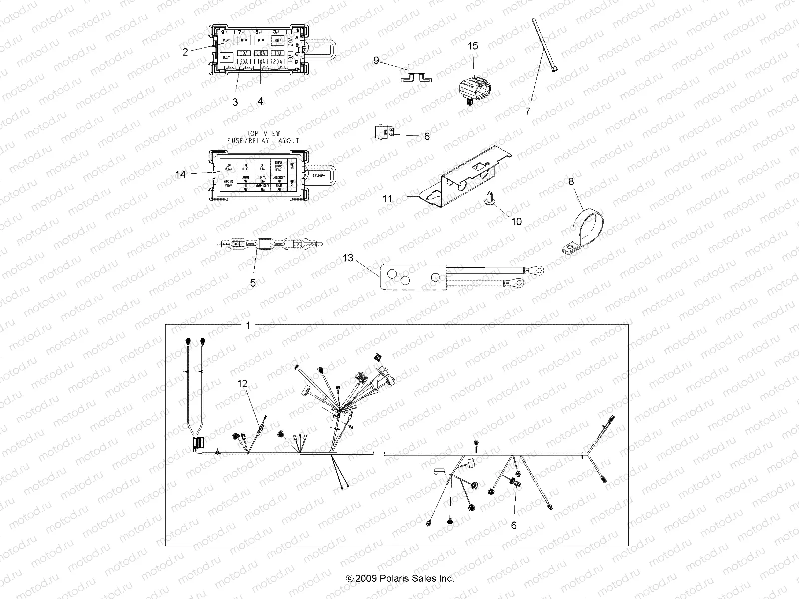 ELECTRICAL | ELECTRICAL, HARNESS - A10ZN55AL/AQ/AX (49ATVHARNESS10SPXP550)