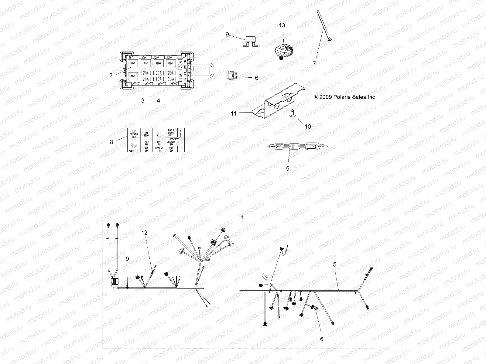 ELECTRICAL | ELECTRICAL, HARNESS - A10ZN85AL/AQ/AX (49ATVHARNESS10SP850)
