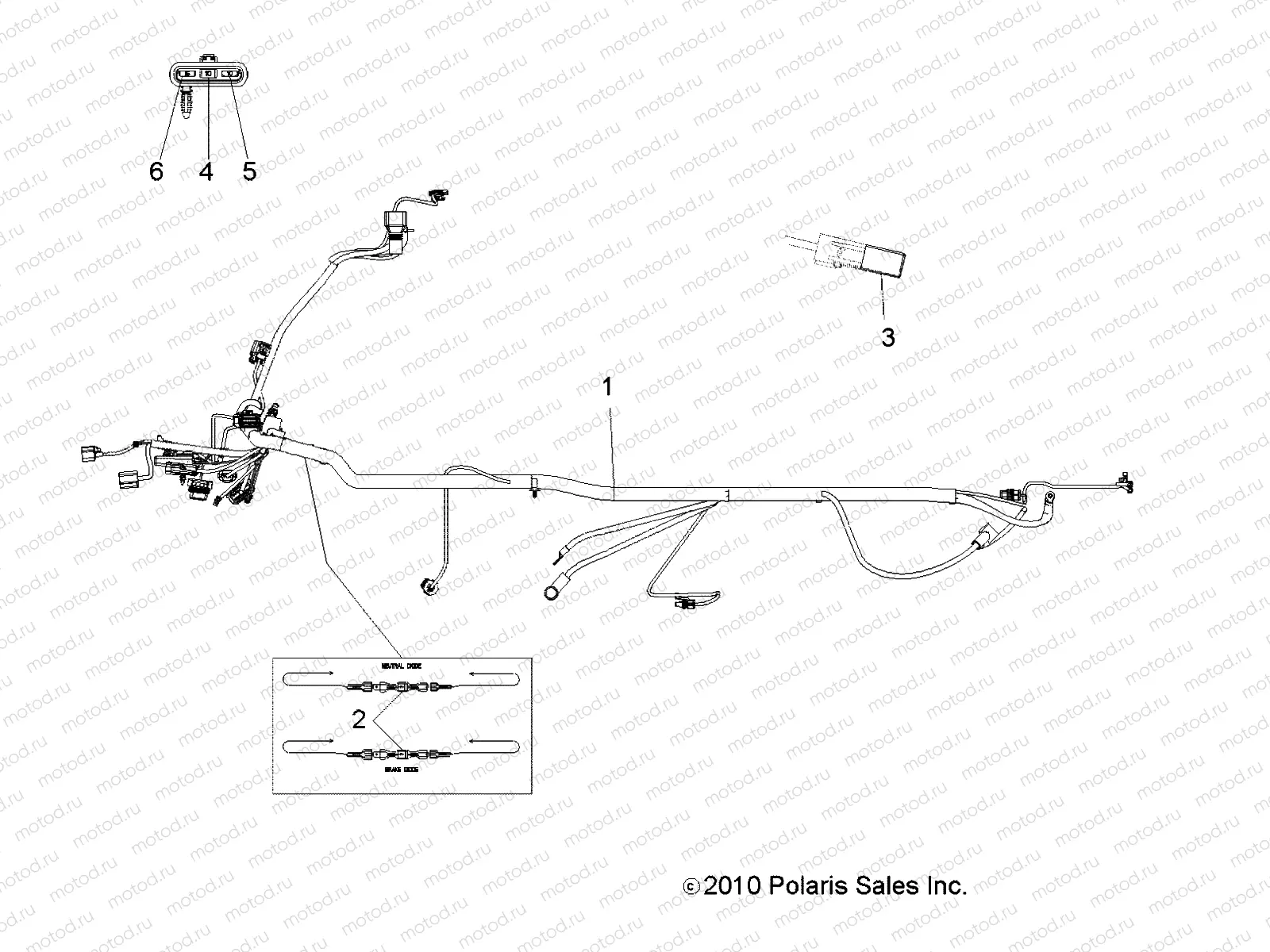 ELECTRICAL | ELECTRICAL, HARNESS - A11NG50FA (49ATVHARNESS11SCRAMI)