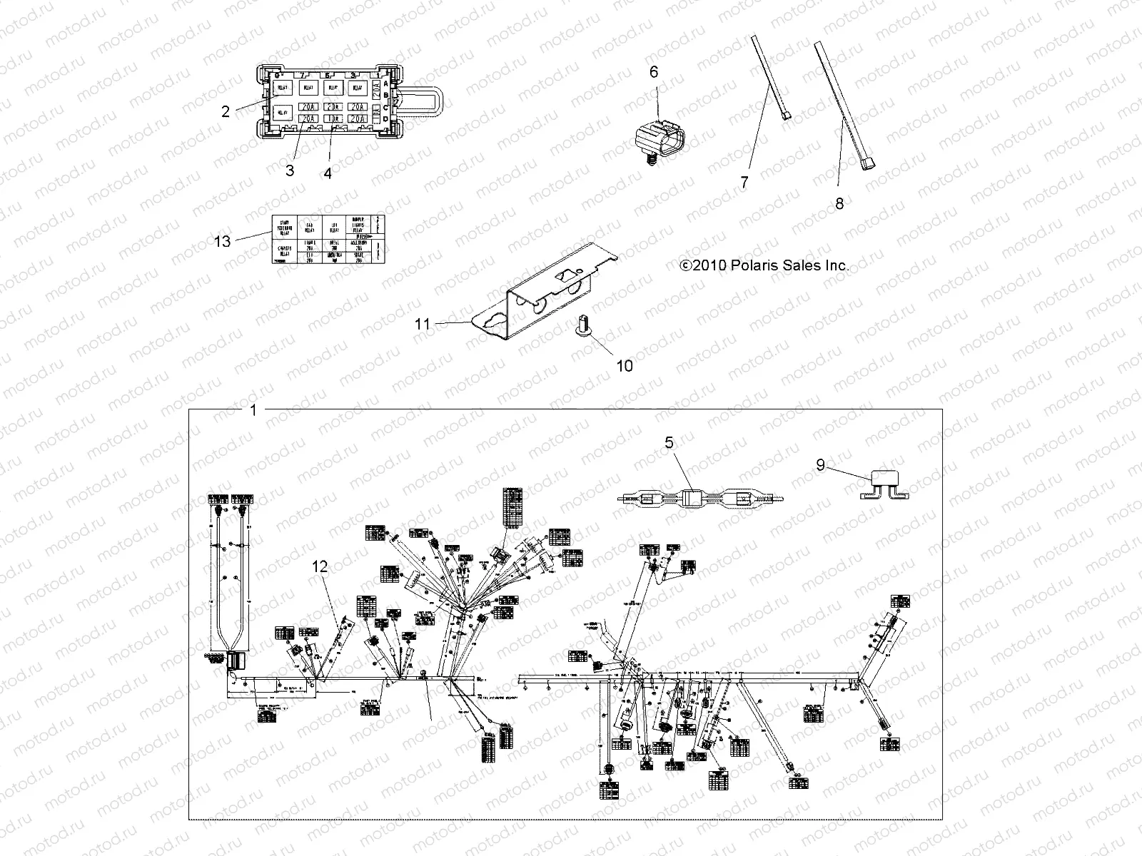 ELECTRICAL | ELECTRICAL, HARNESS - A11ZN85AA/AQ/AZ (49ATVHARNESS11SPXP850)