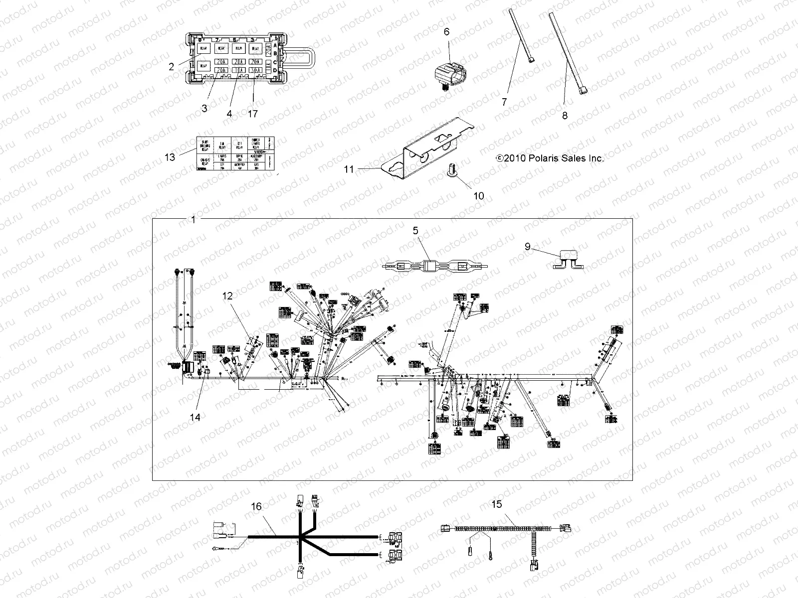 ELECTRICAL | ELECTRICAL, HARNESS - A11ZX85AB/AK/AL/AO/AS/AT/AW/AX (49ATVHARNESS11SPXPEPS850)